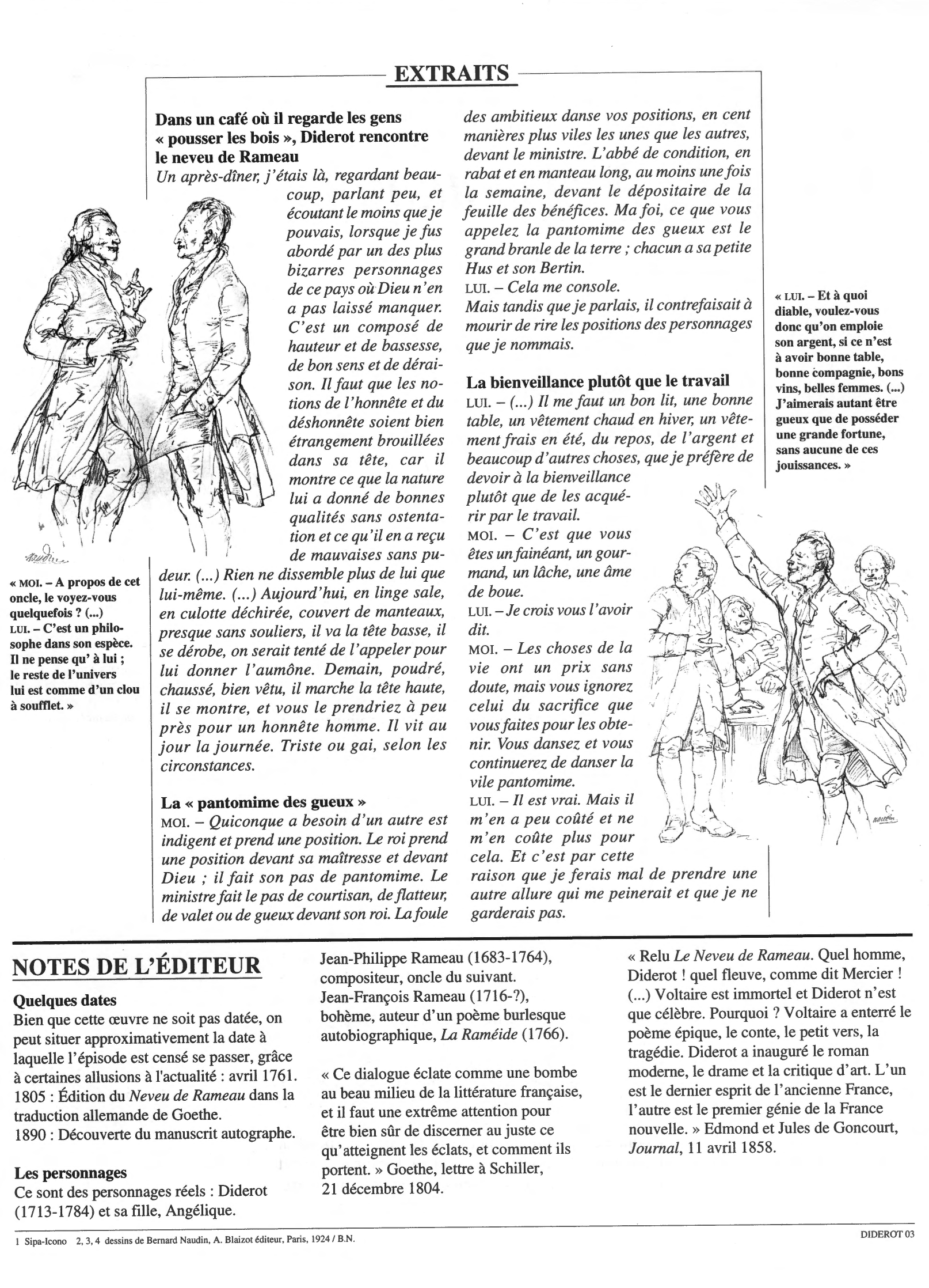 Prévisualisation du document Le Neveu de Rameau de Diderot