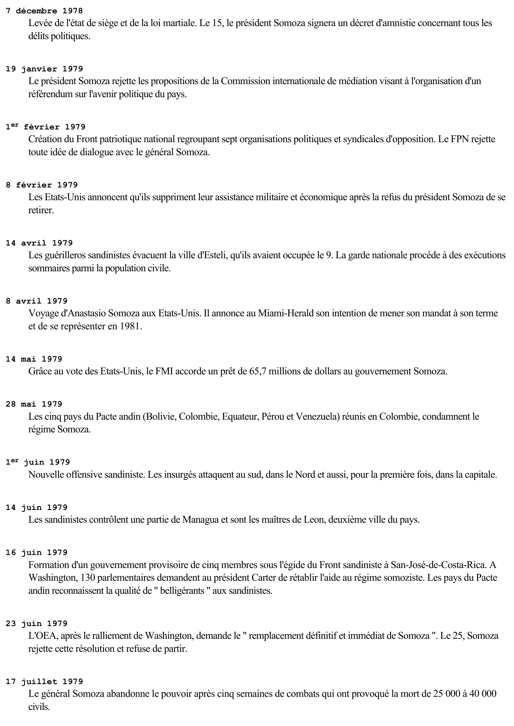 Prévisualisation du document Le Nicaragua de 1978 à 1985 (Histoire)