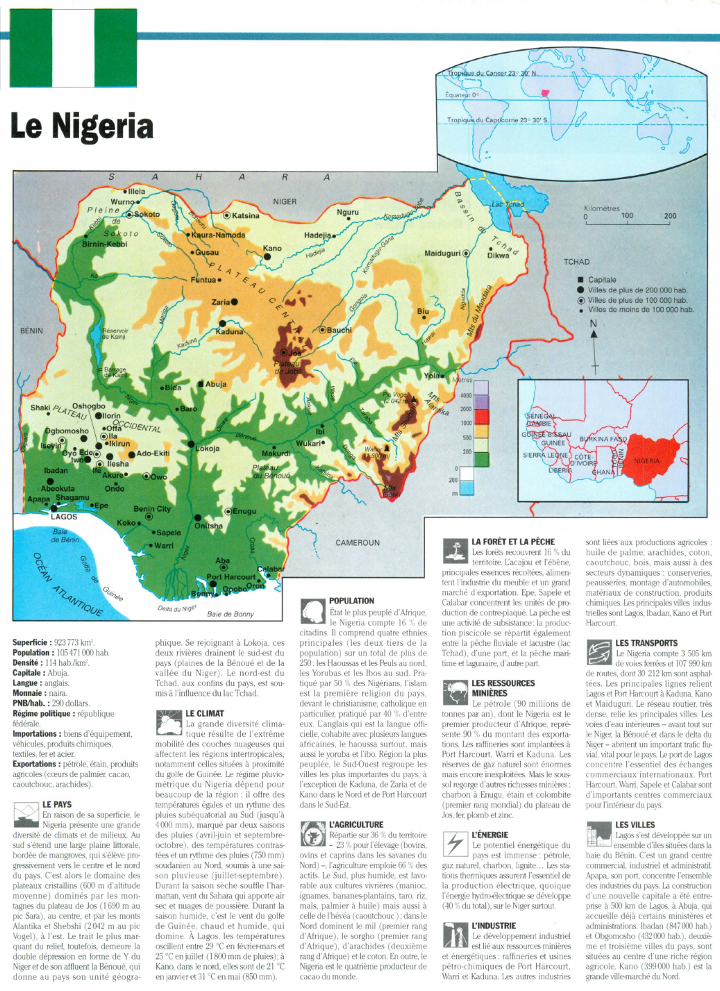 Prévisualisation du document Le Nigeria (cartes)