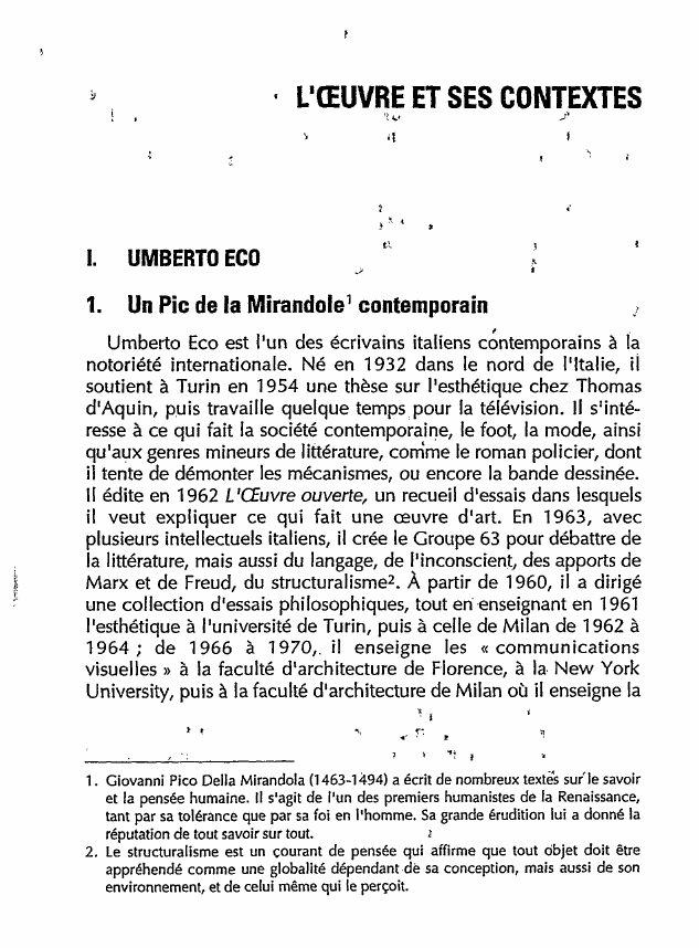 Prévisualisation du document Le nom de la rose d'Umberto Eco (analyse de l'oeuvre)