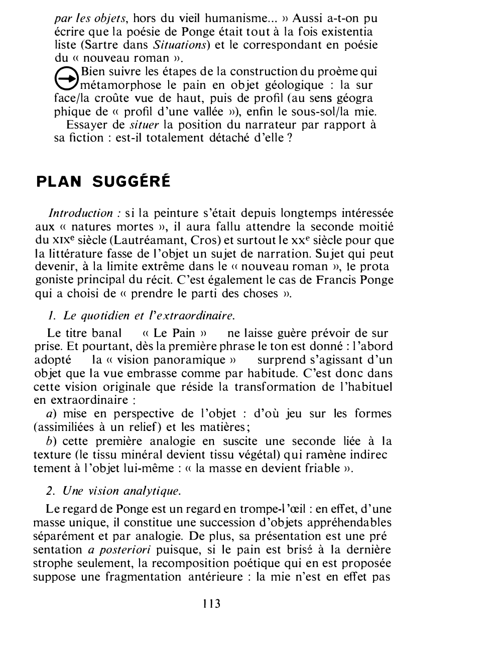 Prévisualisation du document LE PAIN de Ponge (commentaire composé)