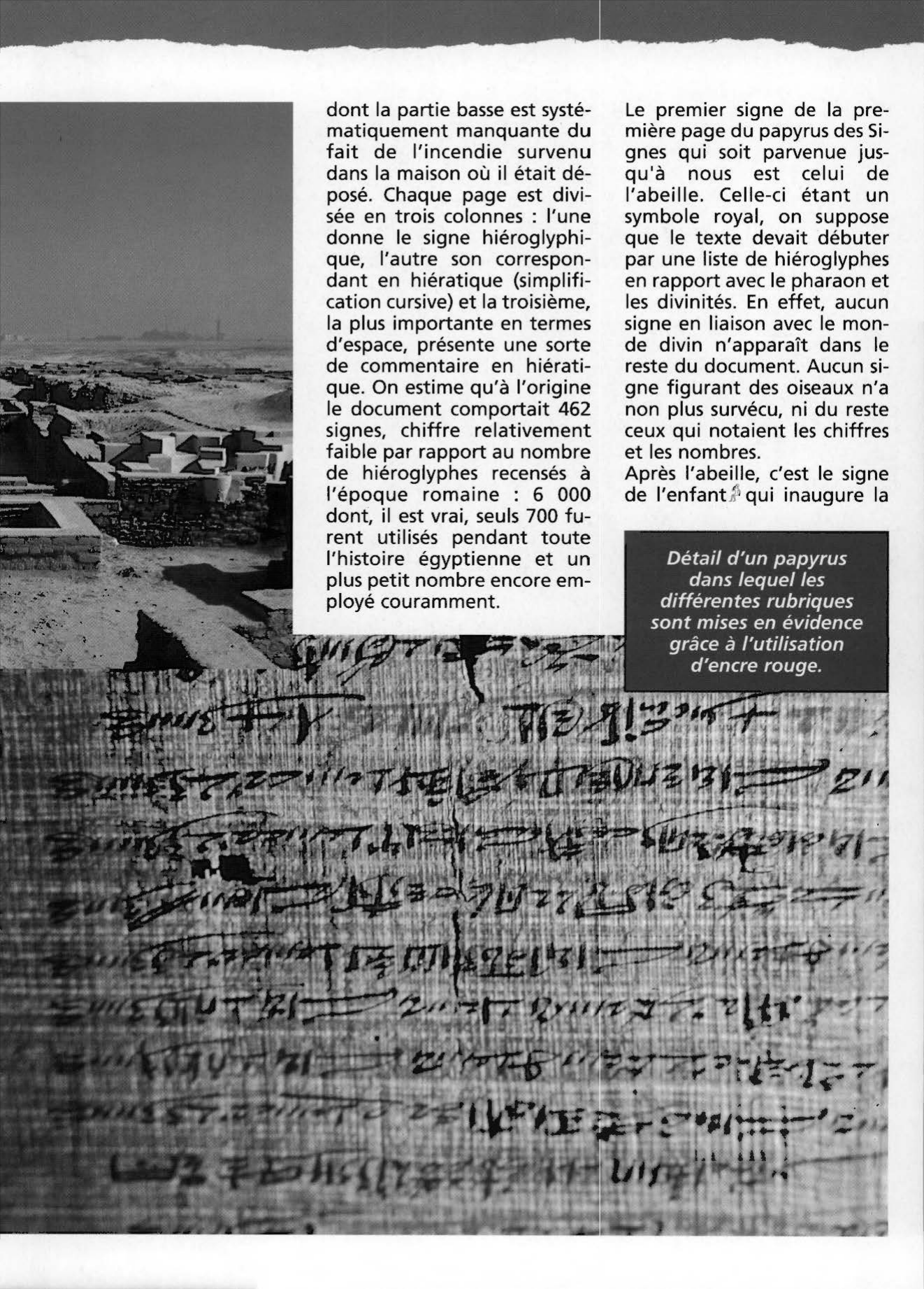 Prévisualisation du document Le papyrus des Signes