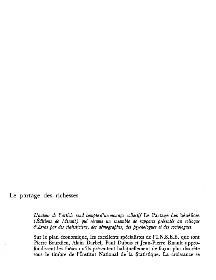 Prévisualisation du document Le partage des richesses
L'auteur de l'article rend compte d'un ouvrage collectif Le Partage des bénéfices
( Éditions de Minuit)...