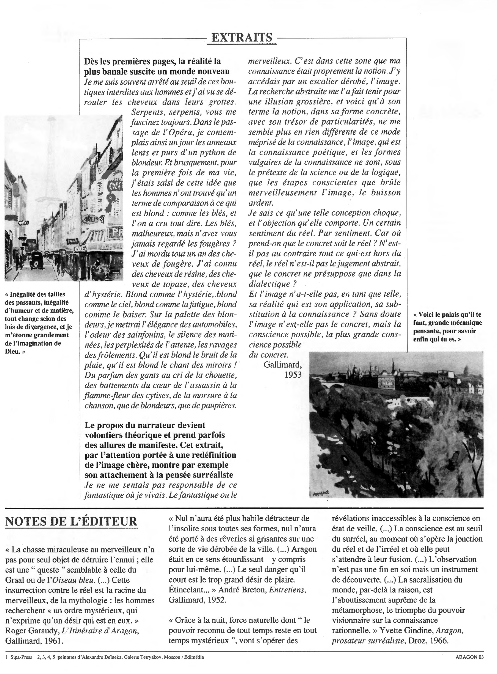 Prévisualisation du document Le Paysan de Paris