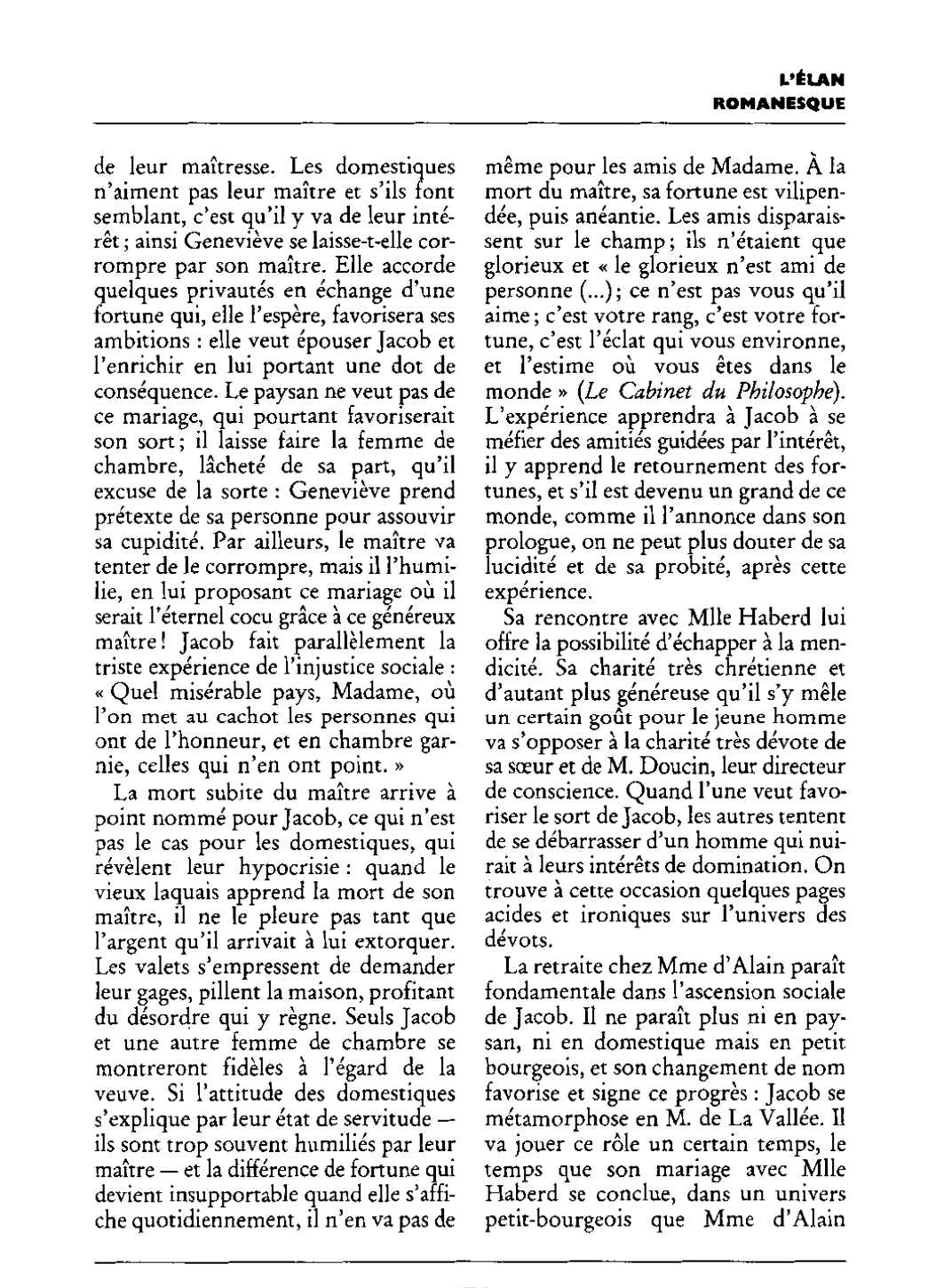 Prévisualisation du document LE PAYSAN PARVENU DE MARIVAUX (résumé et analyse)