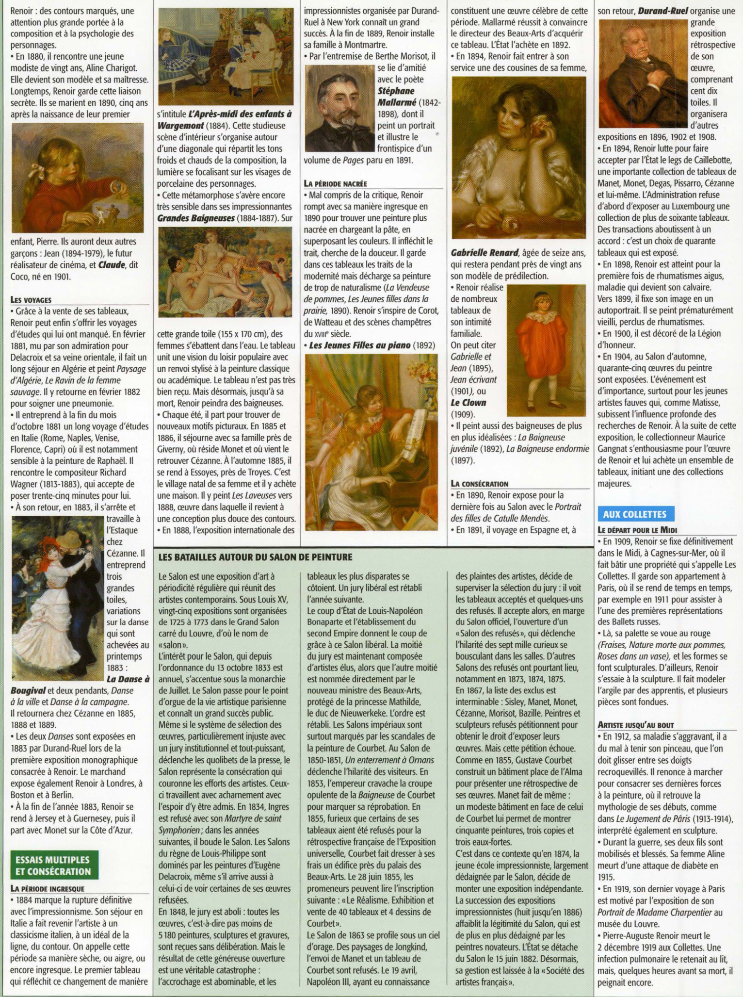 Prévisualisation du document Le peintre français Pierre-Auguste Renoir (1841-1919) (Exposé – Art & Littérature – Collège/Lycée)