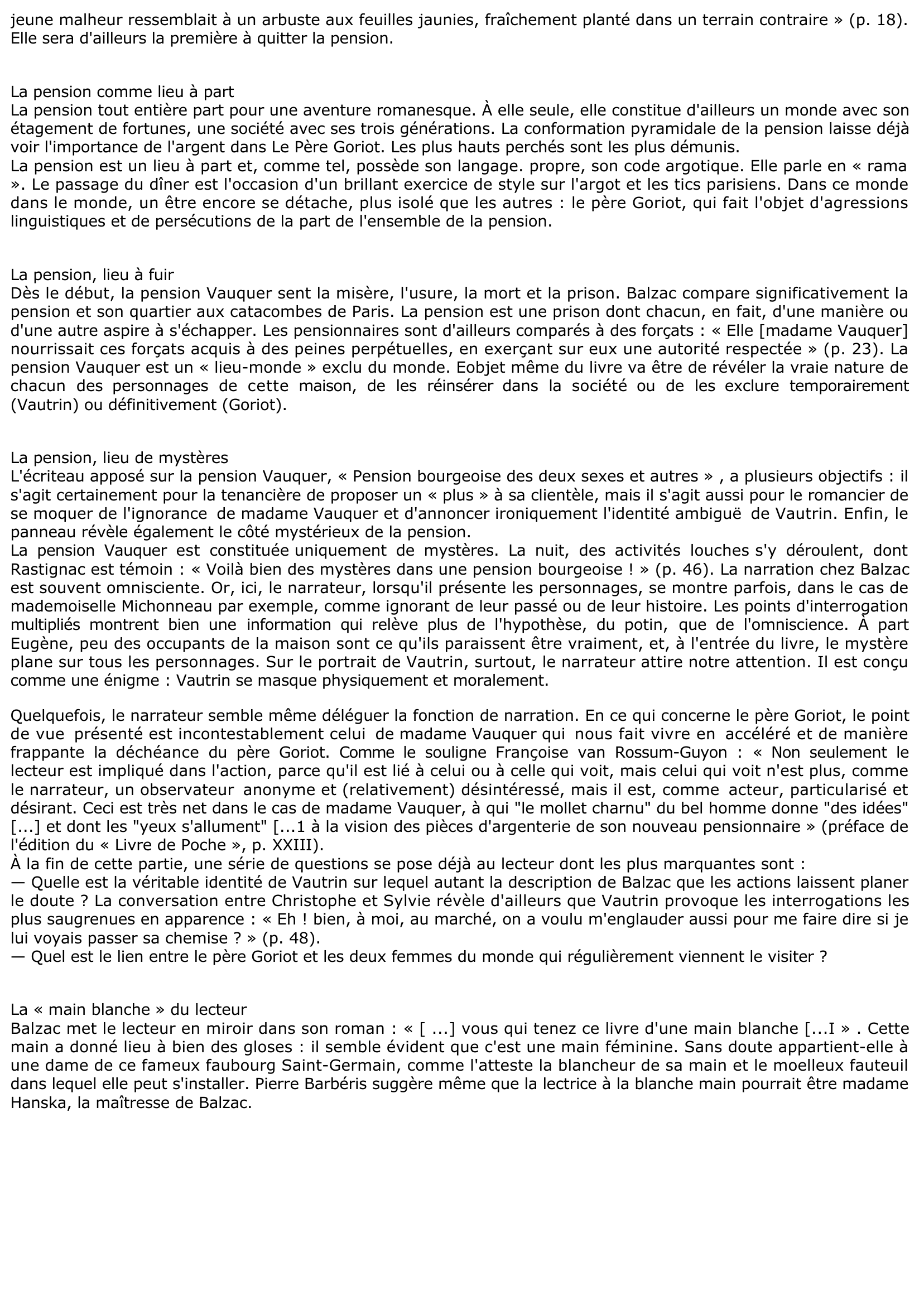 Prévisualisation du document Le Père Goriot: la pension Vauquer (commentaire)