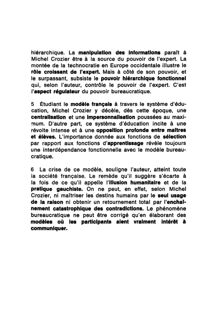 Prévisualisation du document Le Phénomène bureaucratique de Crozier (Michel)