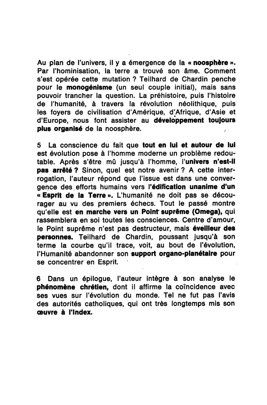 Prévisualisation du document Le Phénomène humain de Teilhard de Chardin (Pierre)