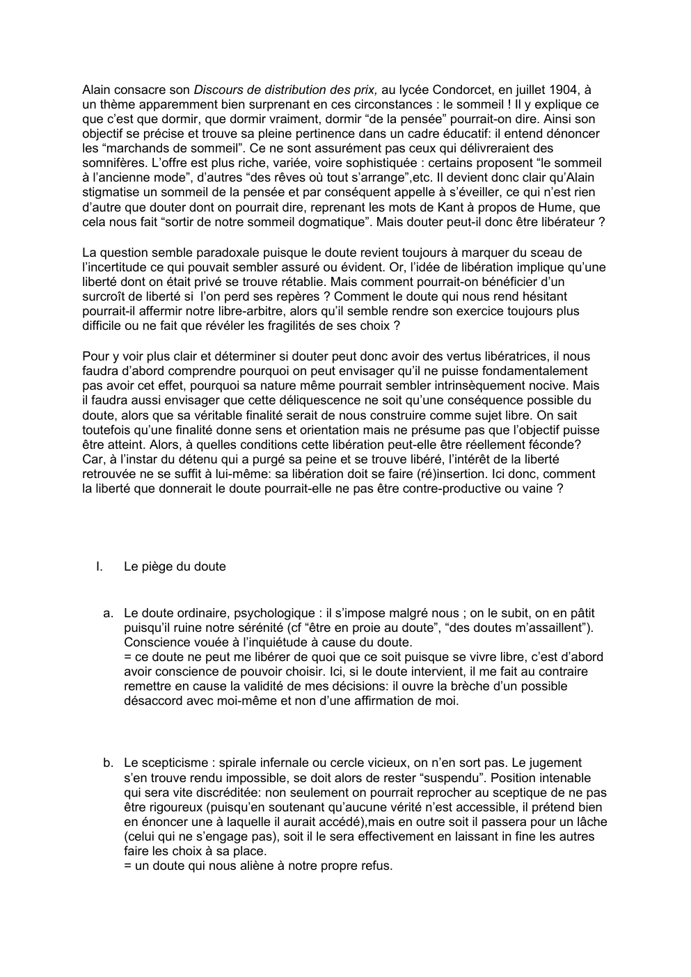 Prévisualisation du document Le piège du doute