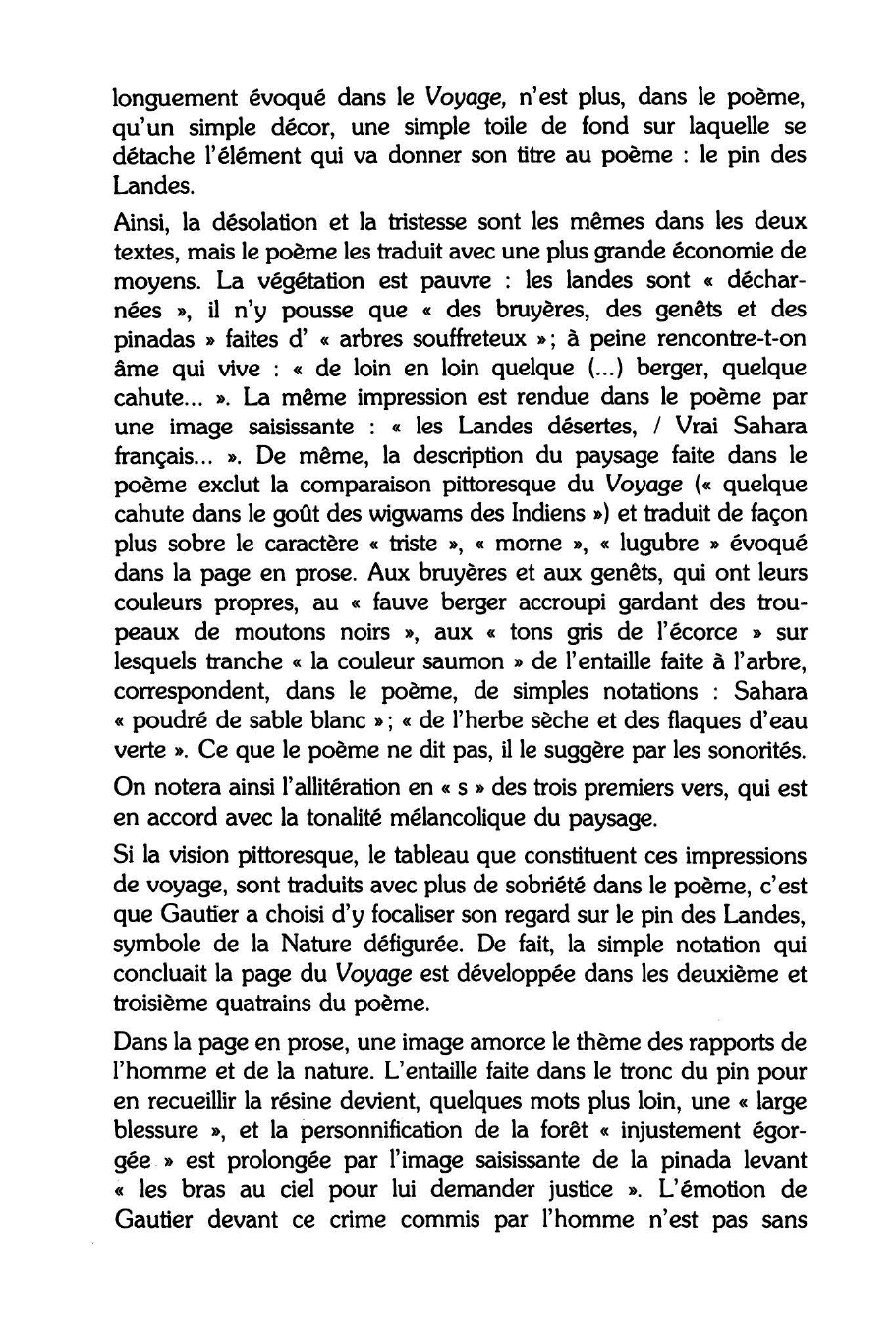 Prévisualisation du document LE PIN DES LANDES - Théophile Gautier (commentaire)