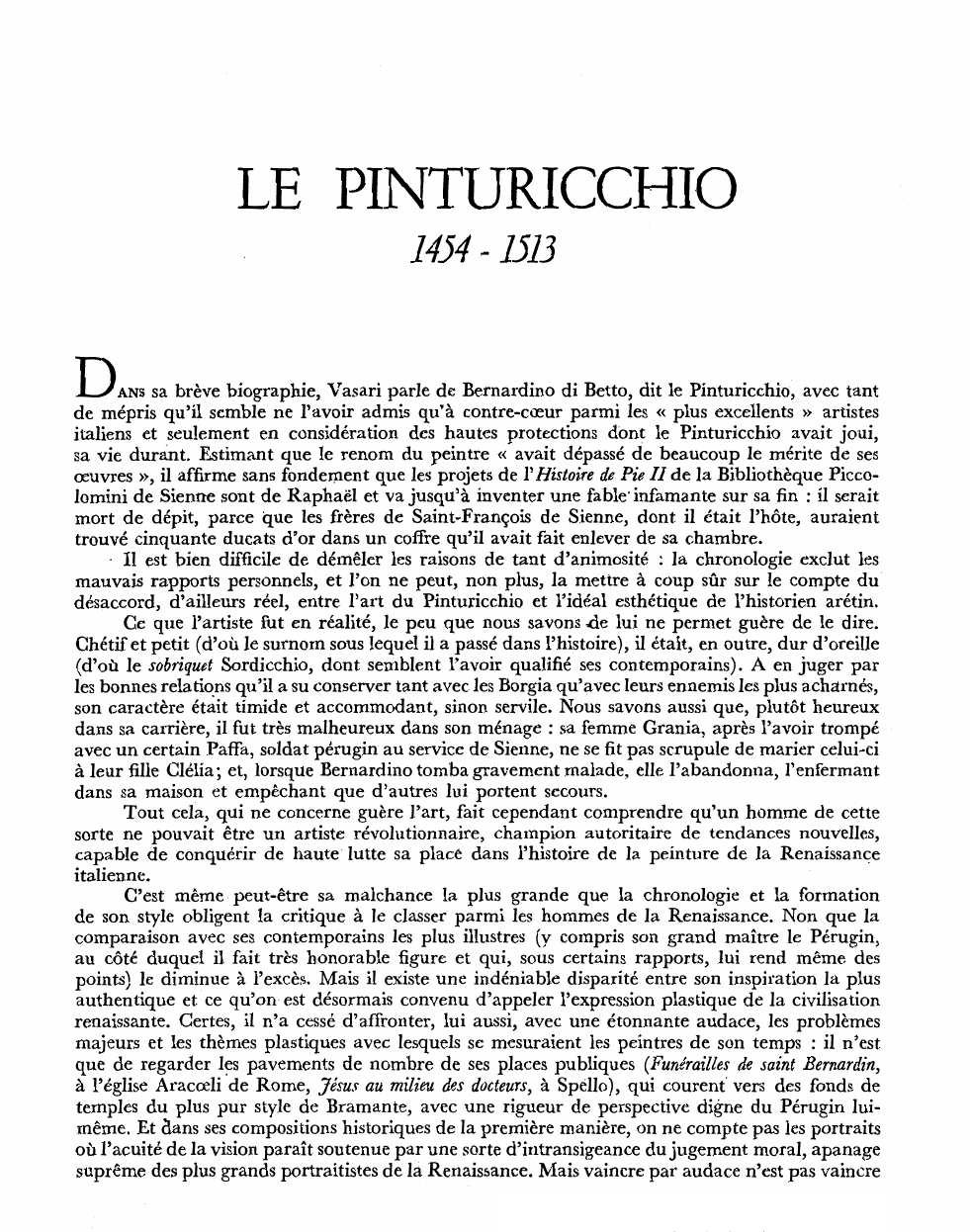 Prévisualisation du document LE PINTURICCHIO