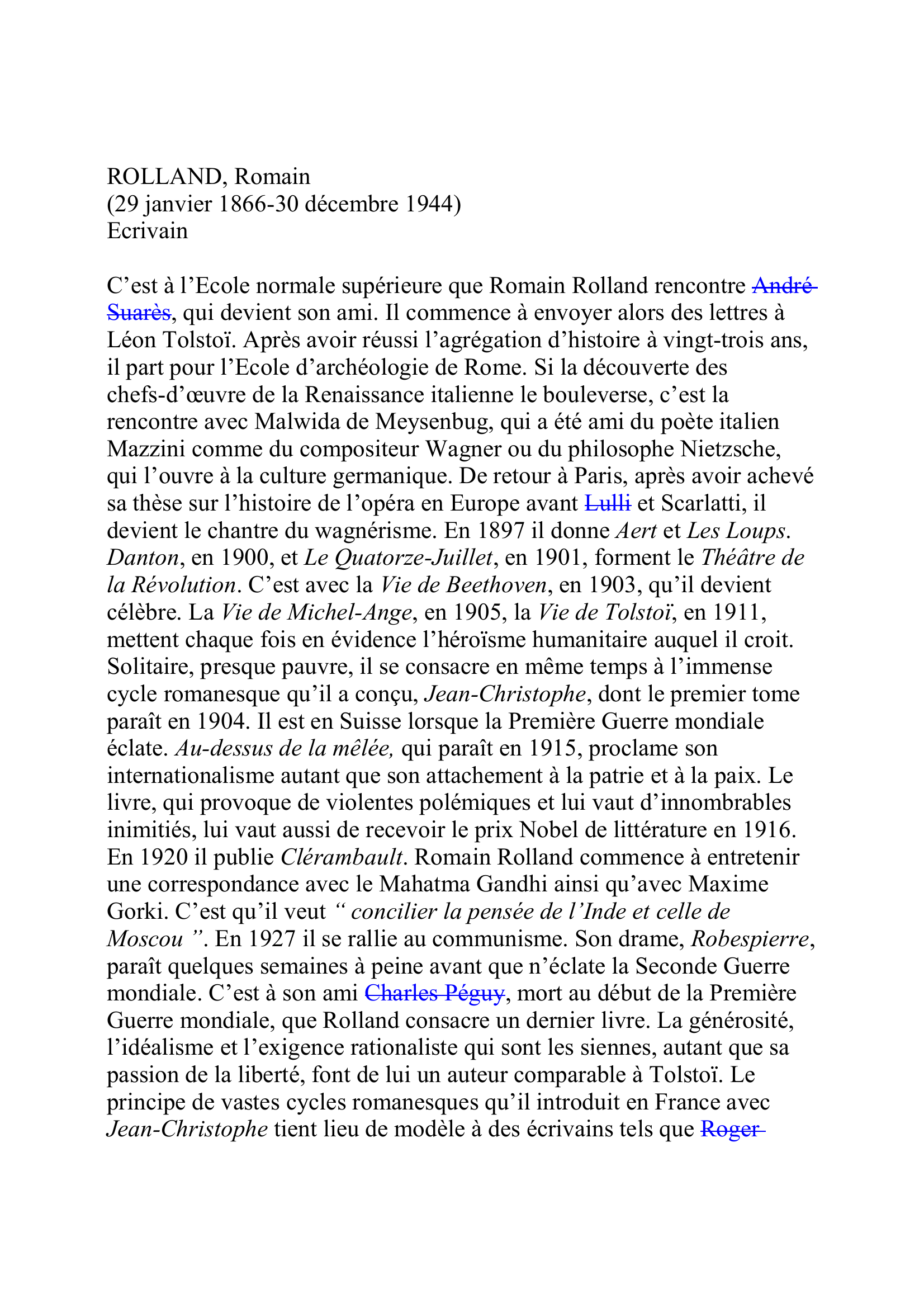 Prévisualisation du document Le « polyptyque » de la Révolution de Romain Rolland