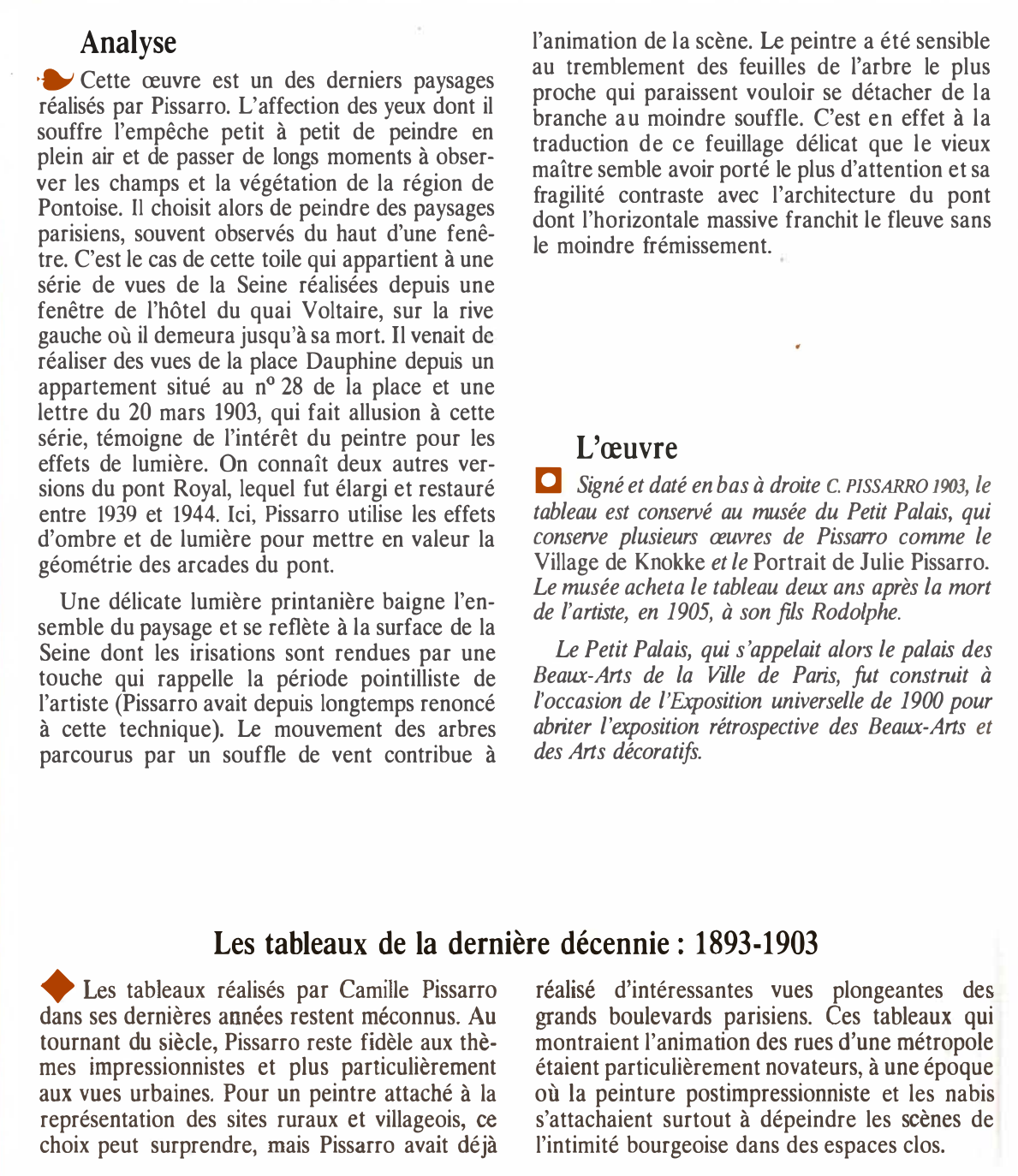 Prévisualisation du document LE PONT ROYAL ET LE PAVILLON DE FLORE DE PISSARRO