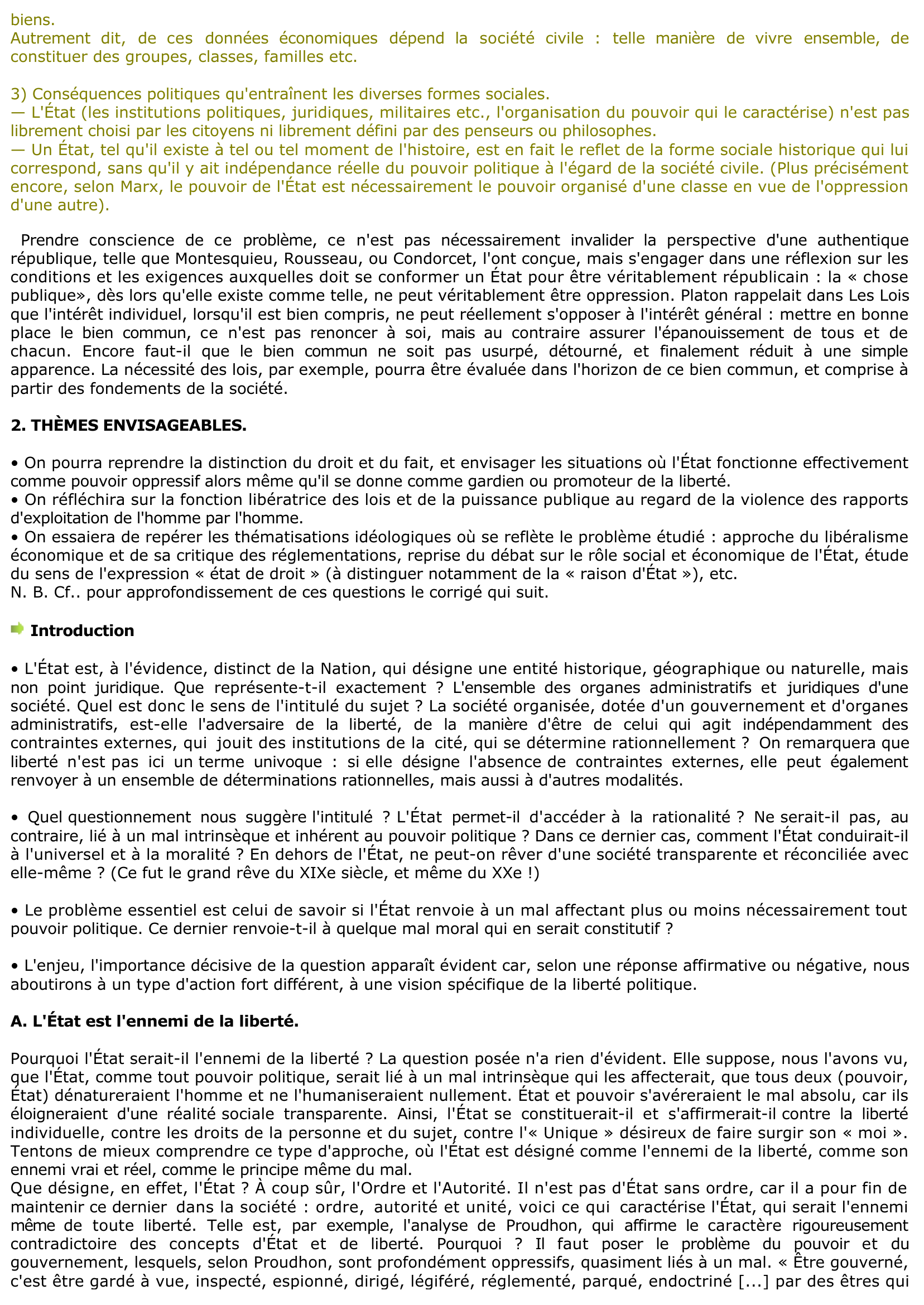 Prévisualisation du document Le pouvoir de l'État est-il facteur de liberté ou d'expression ?