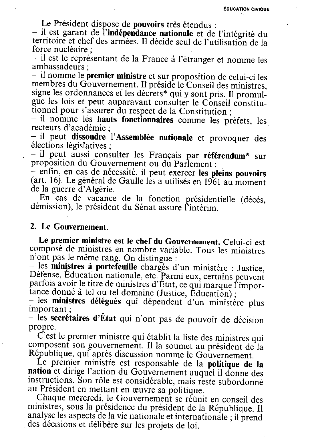 Prévisualisation du document Le pouvoir exécutif dans la Ve République depuis 1962 (histoire)