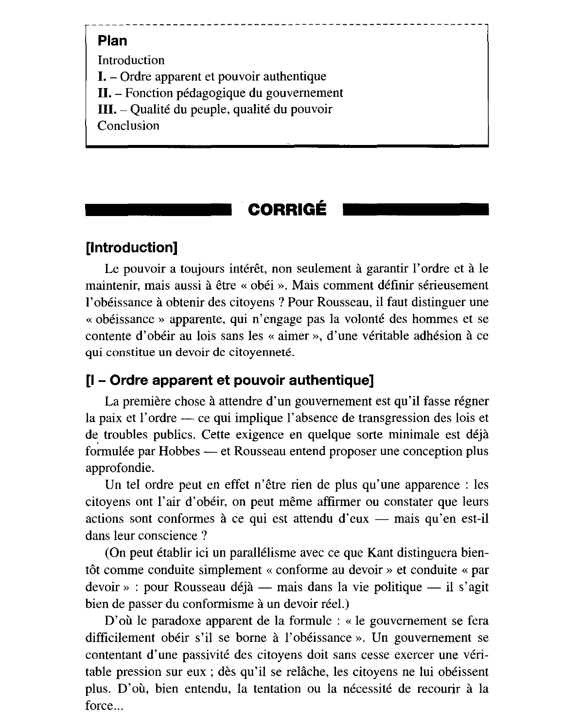 Prévisualisation du document LE POUVOIR - ROUSSEAU