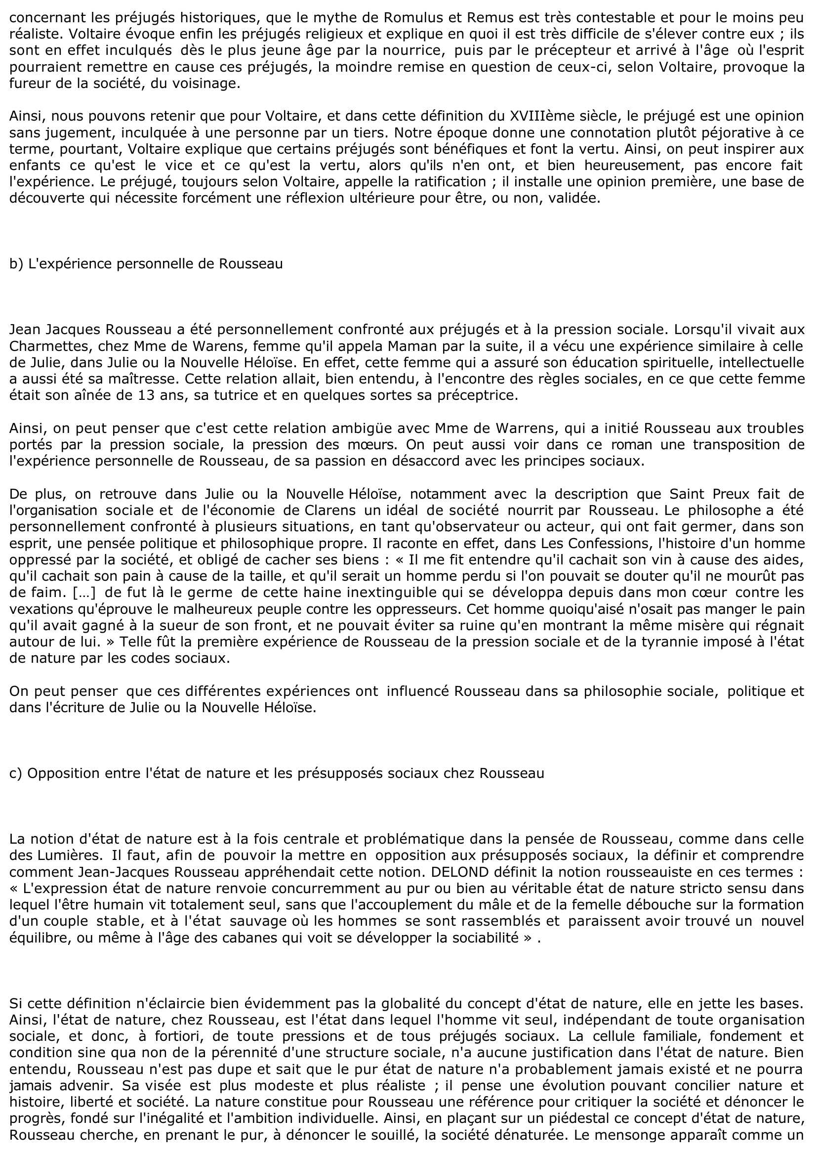 Prévisualisation du document Le Préjugé Dans La Nouvelle Héloïse (Rousseau)