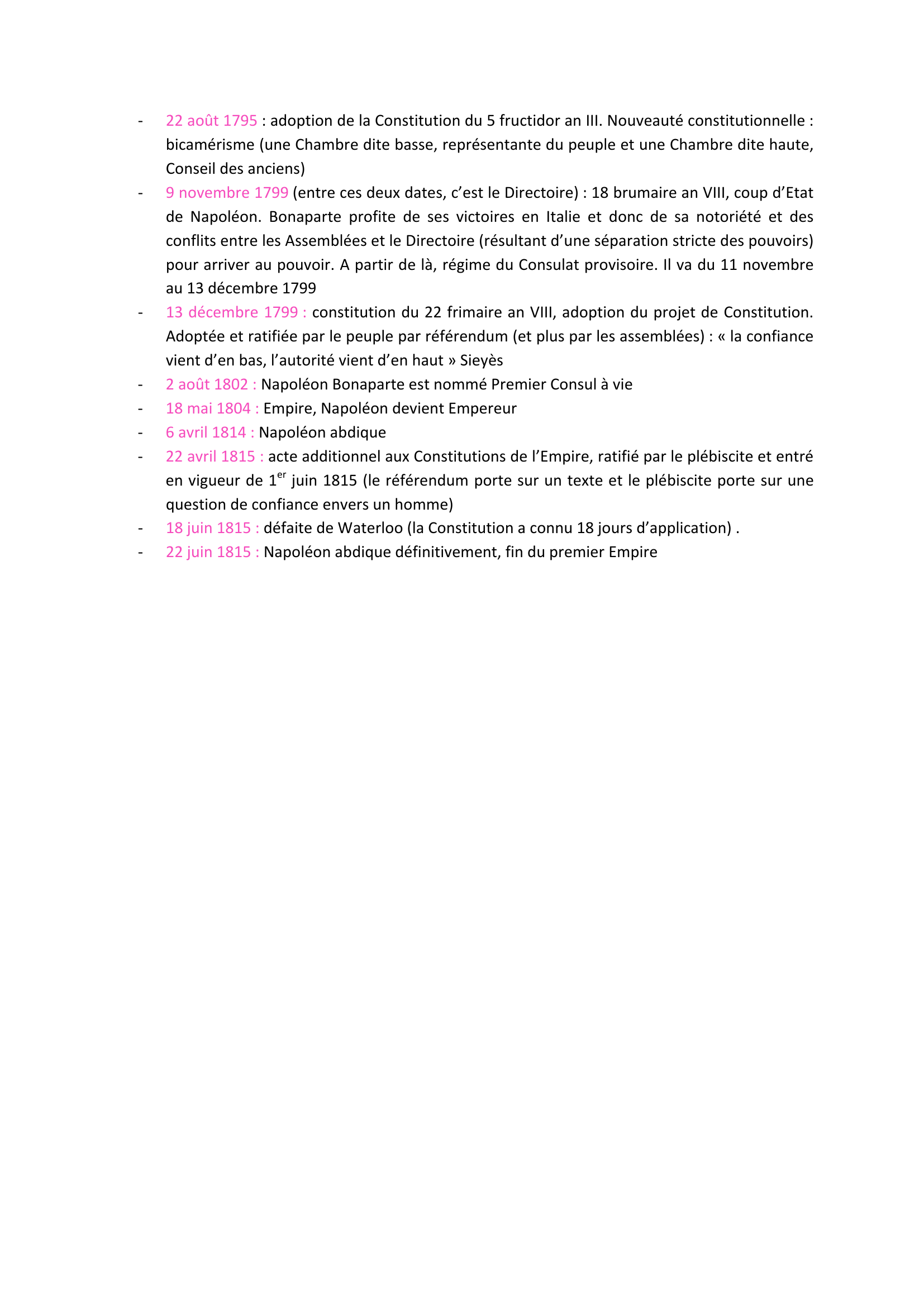 Prévisualisation du document LE PREMIER CYCLE CONSTITUTIONNEL (1789-1815) - droit