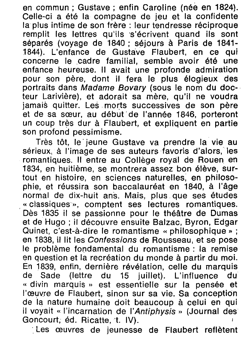 Prévisualisation du document LE PREMIER FLAUBERT