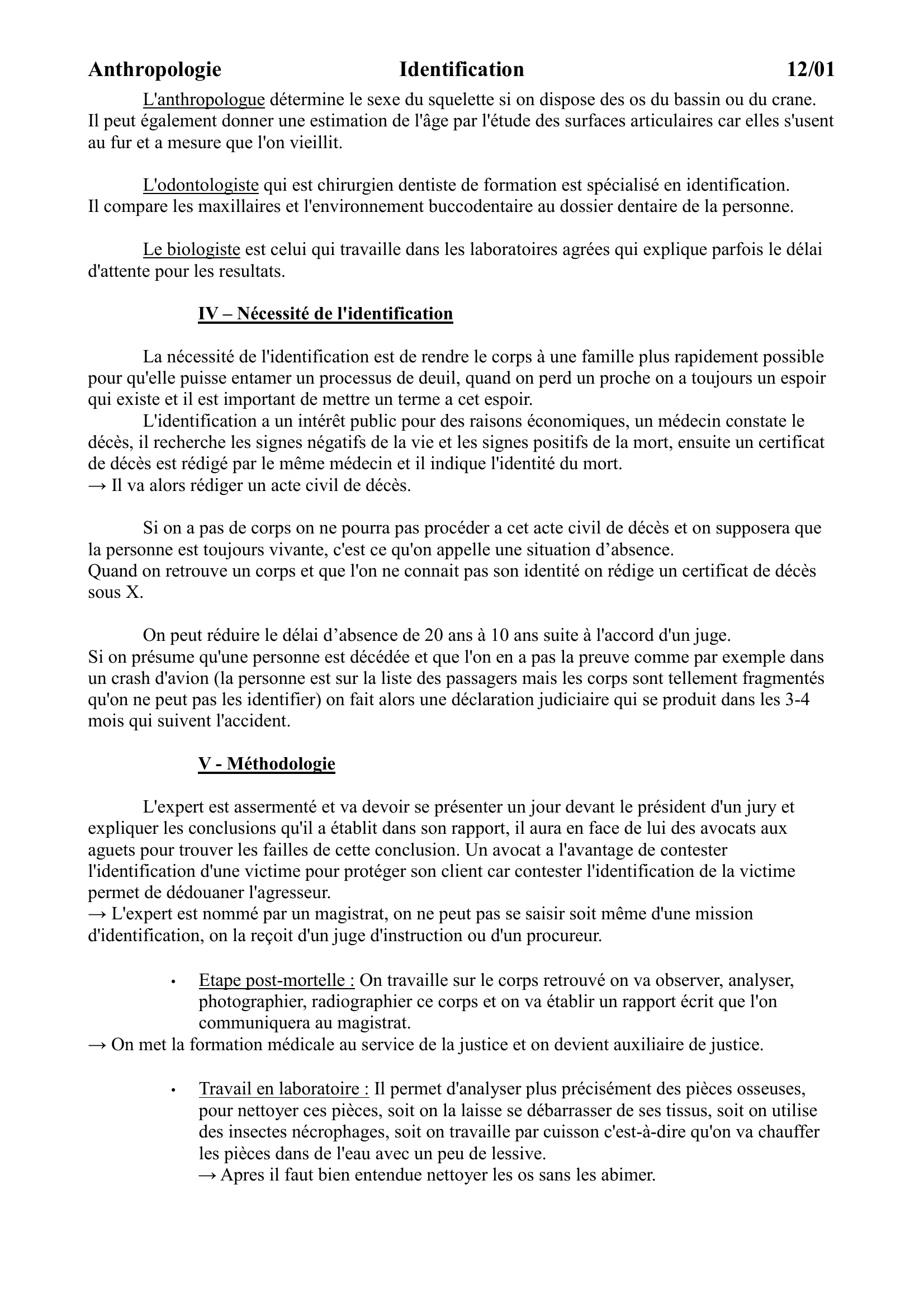 Prévisualisation du document Le principe de l'identification