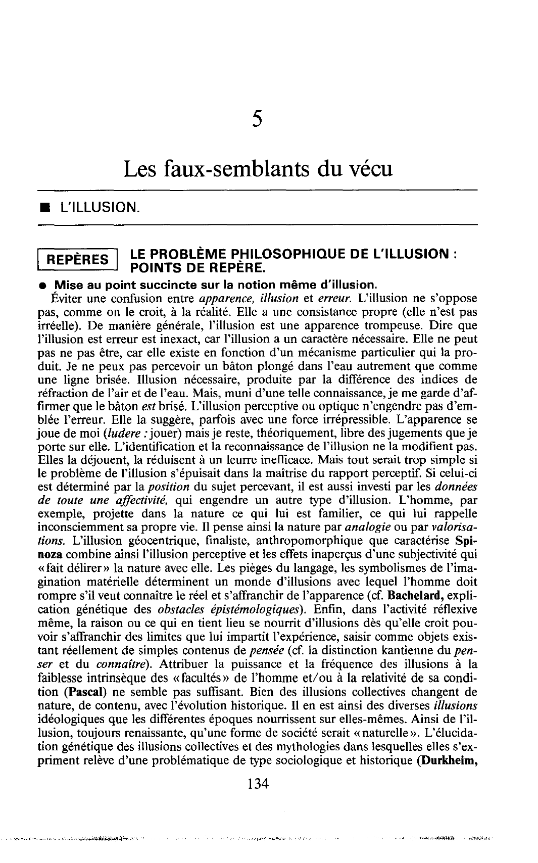 Prévisualisation du document LE PROBLÈME PHILOSOPHIQUE DE L'ILLUSION :POINTS DE REPÈRE.