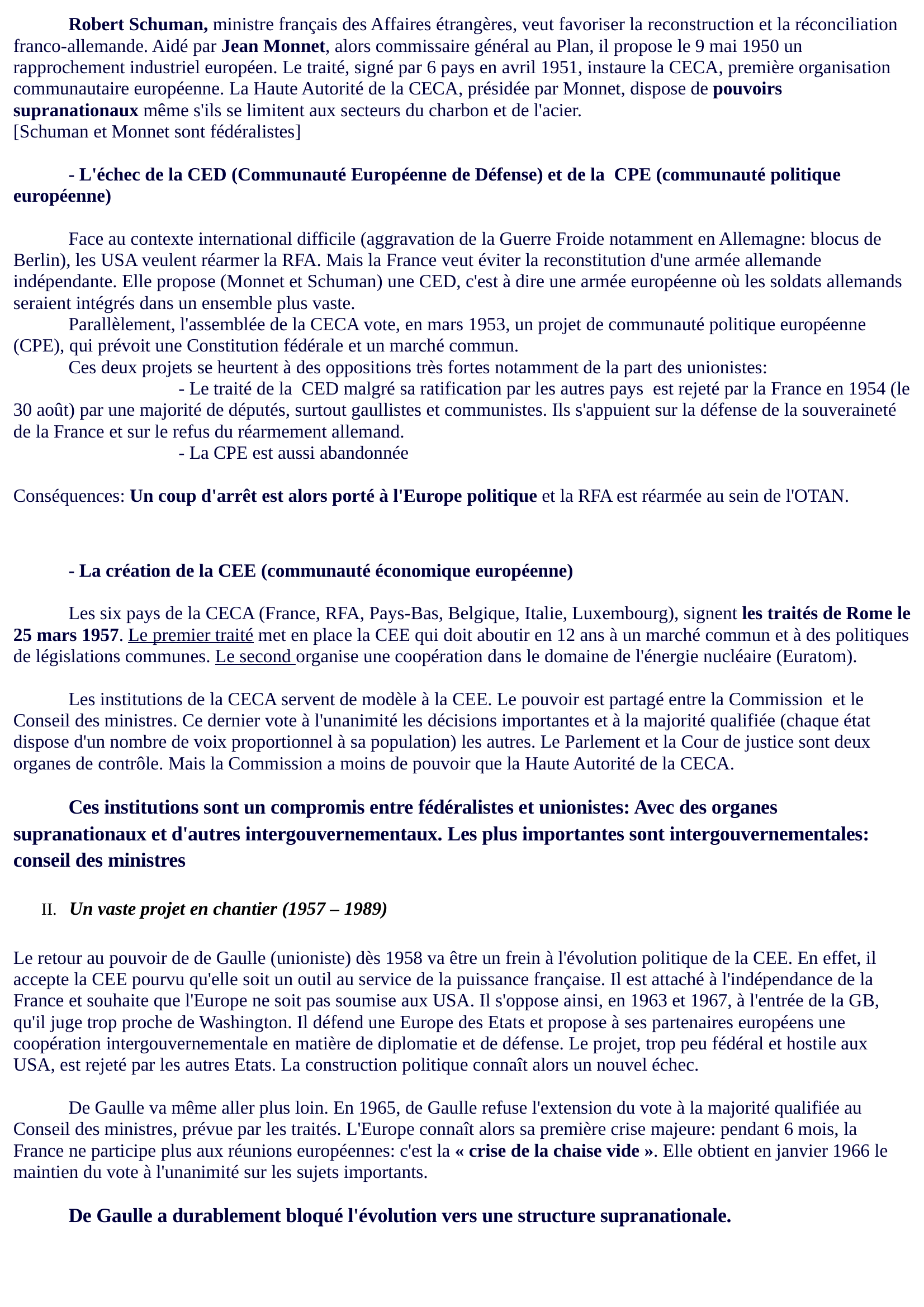 Prévisualisation du document Le projet d’une Europe politique depuis le Congrès de la Haye (1948)