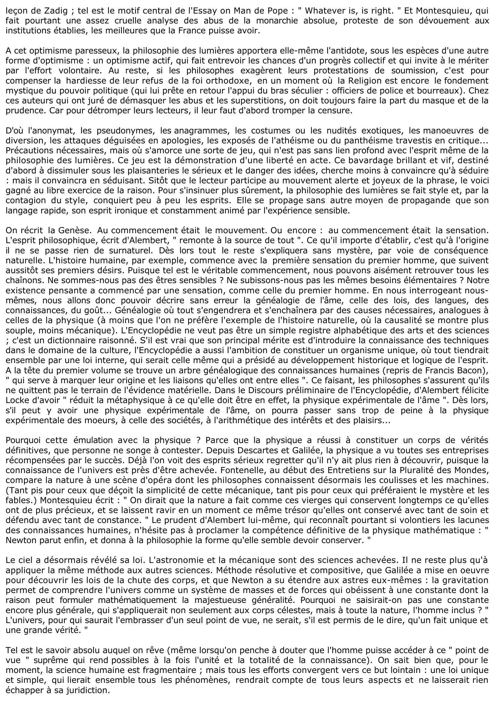 Prévisualisation du document Le rationalisme du XVIIIe siècle