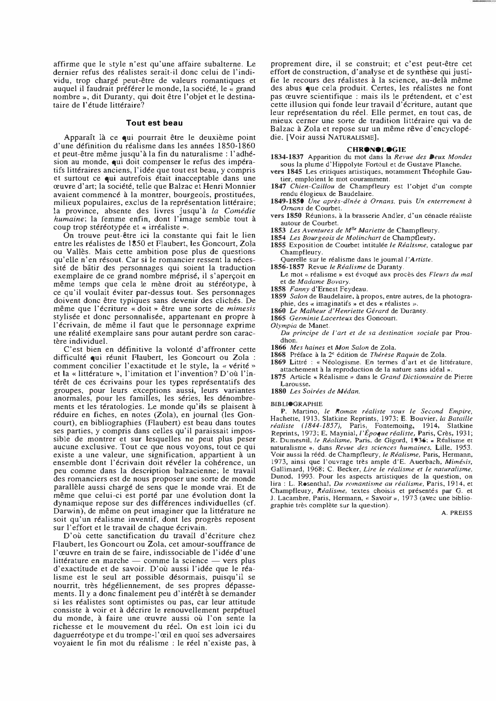 Prévisualisation du document LE RÉALISME (Histoire de la littérature)