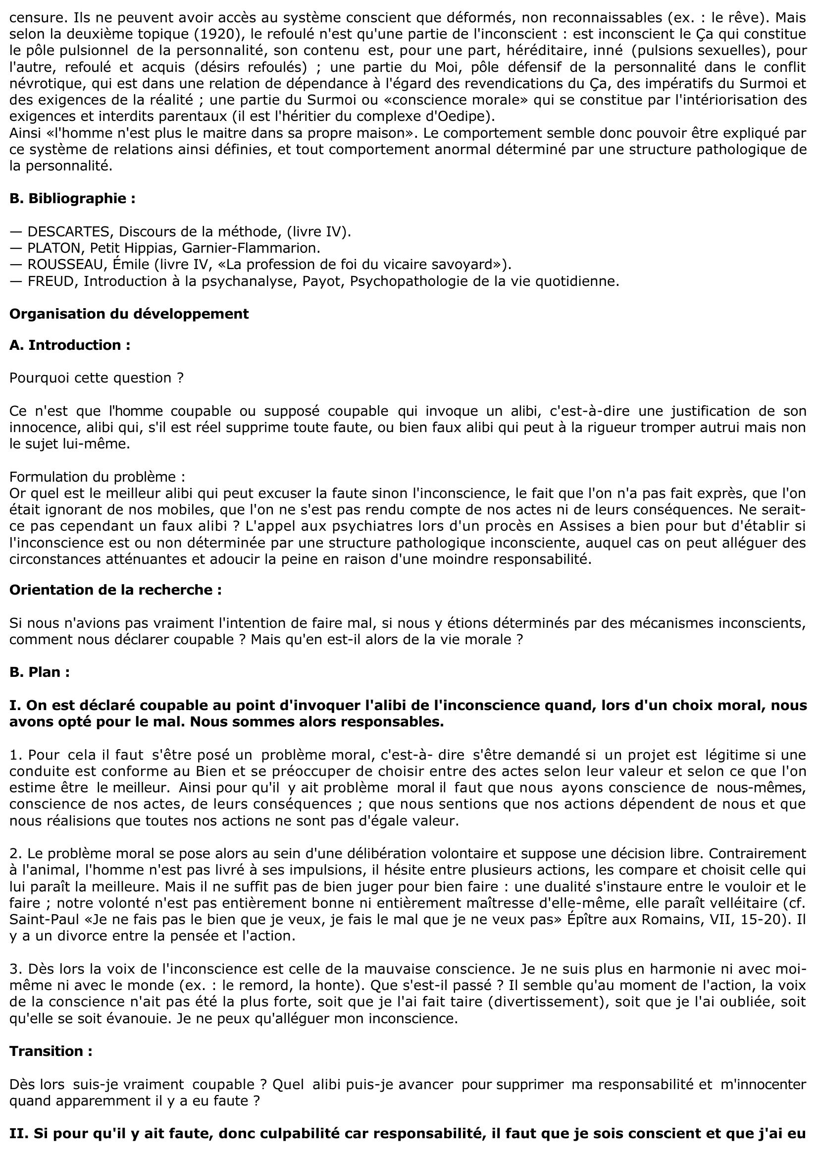 Prévisualisation du document le recours à l'inconscient autorise-t-il l'alibi de l'inconscience ?