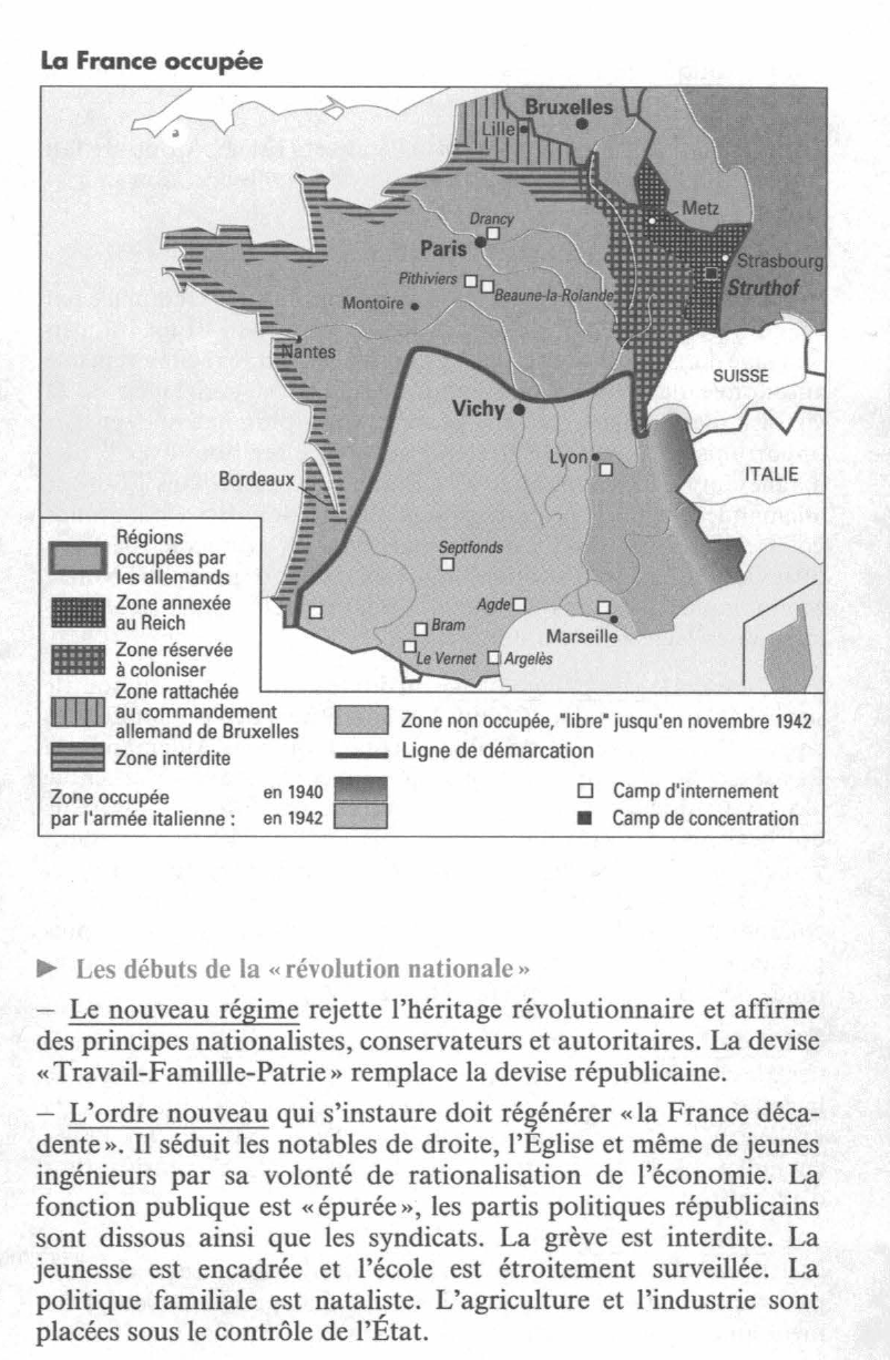 Prévisualisation du document Le régime de Vichy