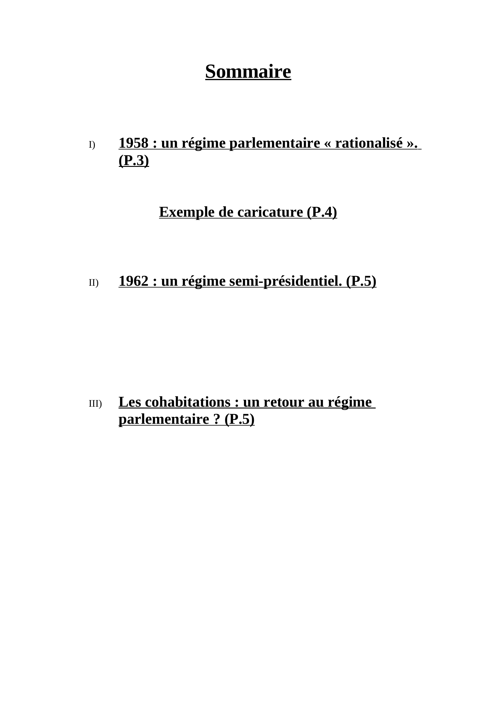 Prévisualisation du document Le Régime politique de la Vème République