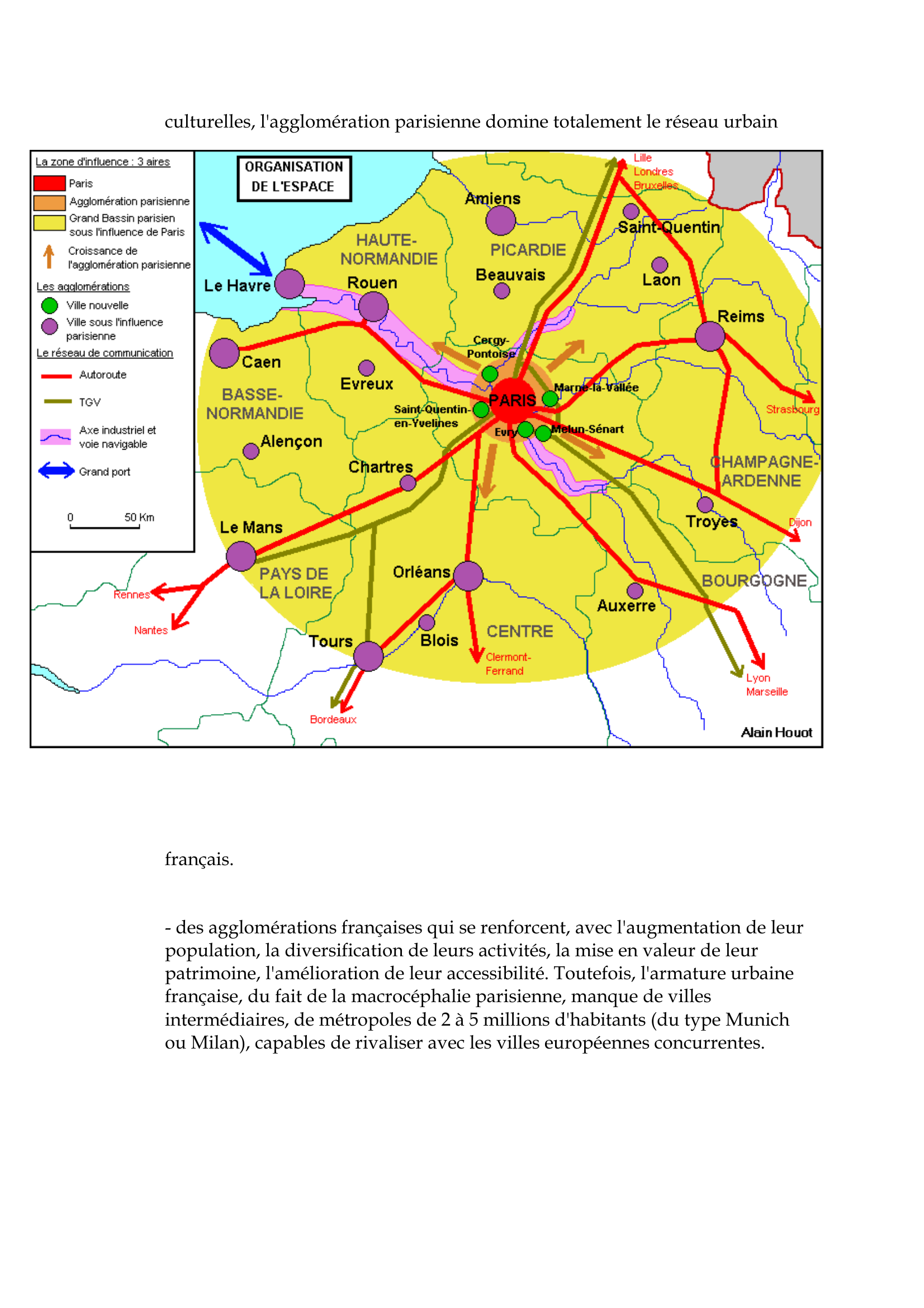 Prévisualisation du document Le réseau urbain et les aires d'influence des grandes villes
Fiche composée par sylvain
sylvain.