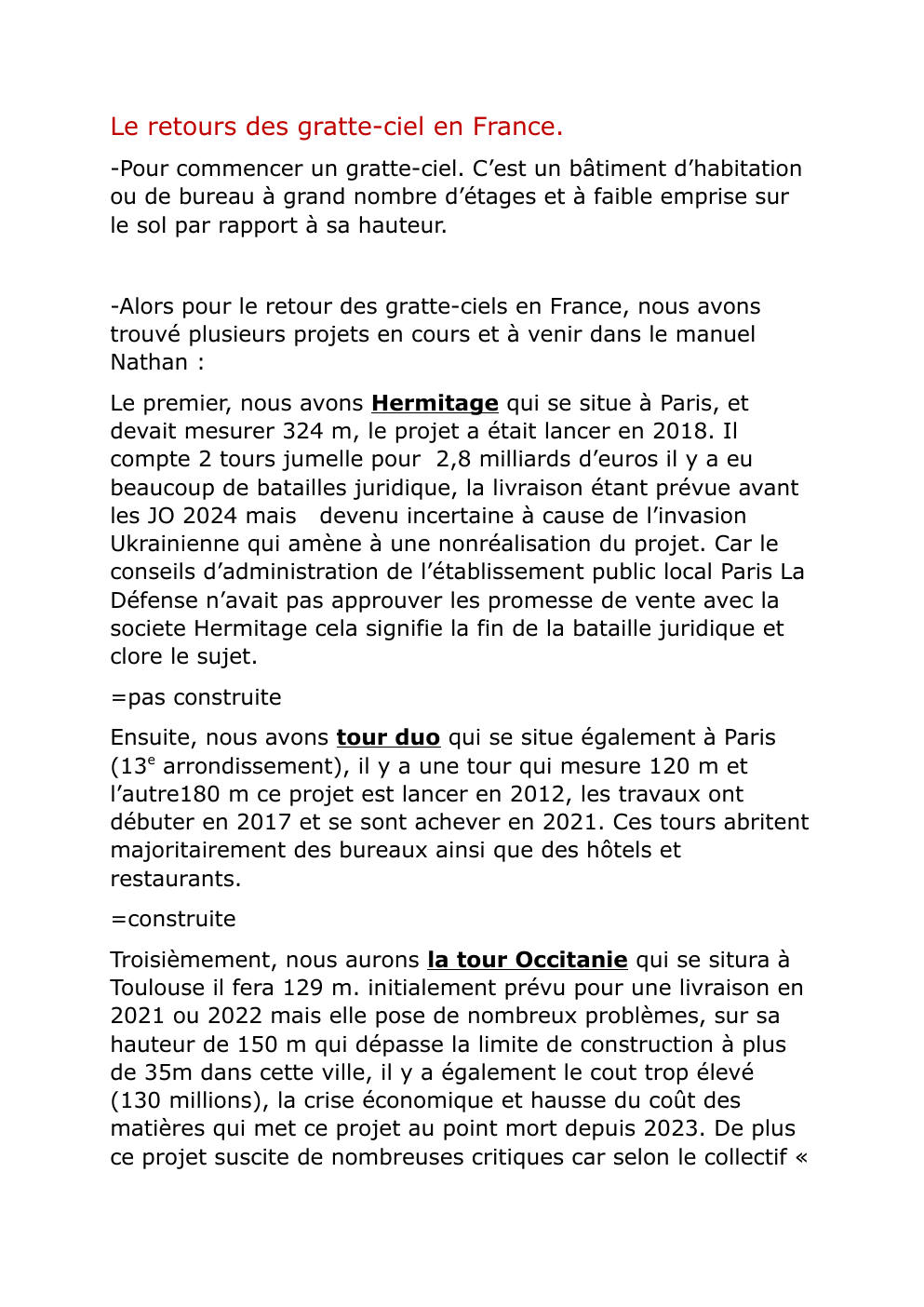 Prévisualisation du document le retour des grattes ciels