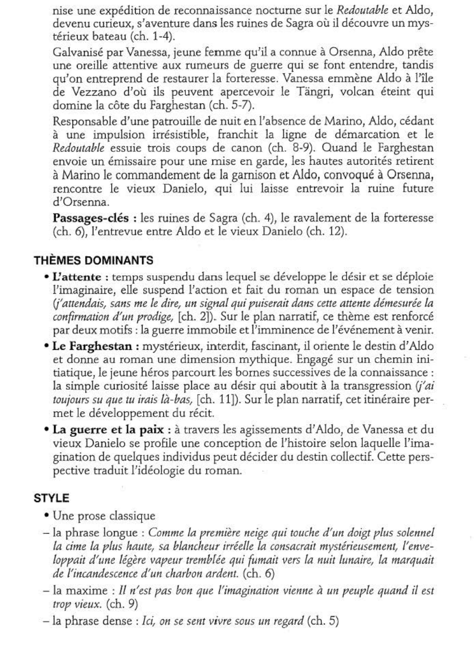 Prévisualisation du document Le Rivage des Syrtes de Julien Gracq (analyse détaillée)