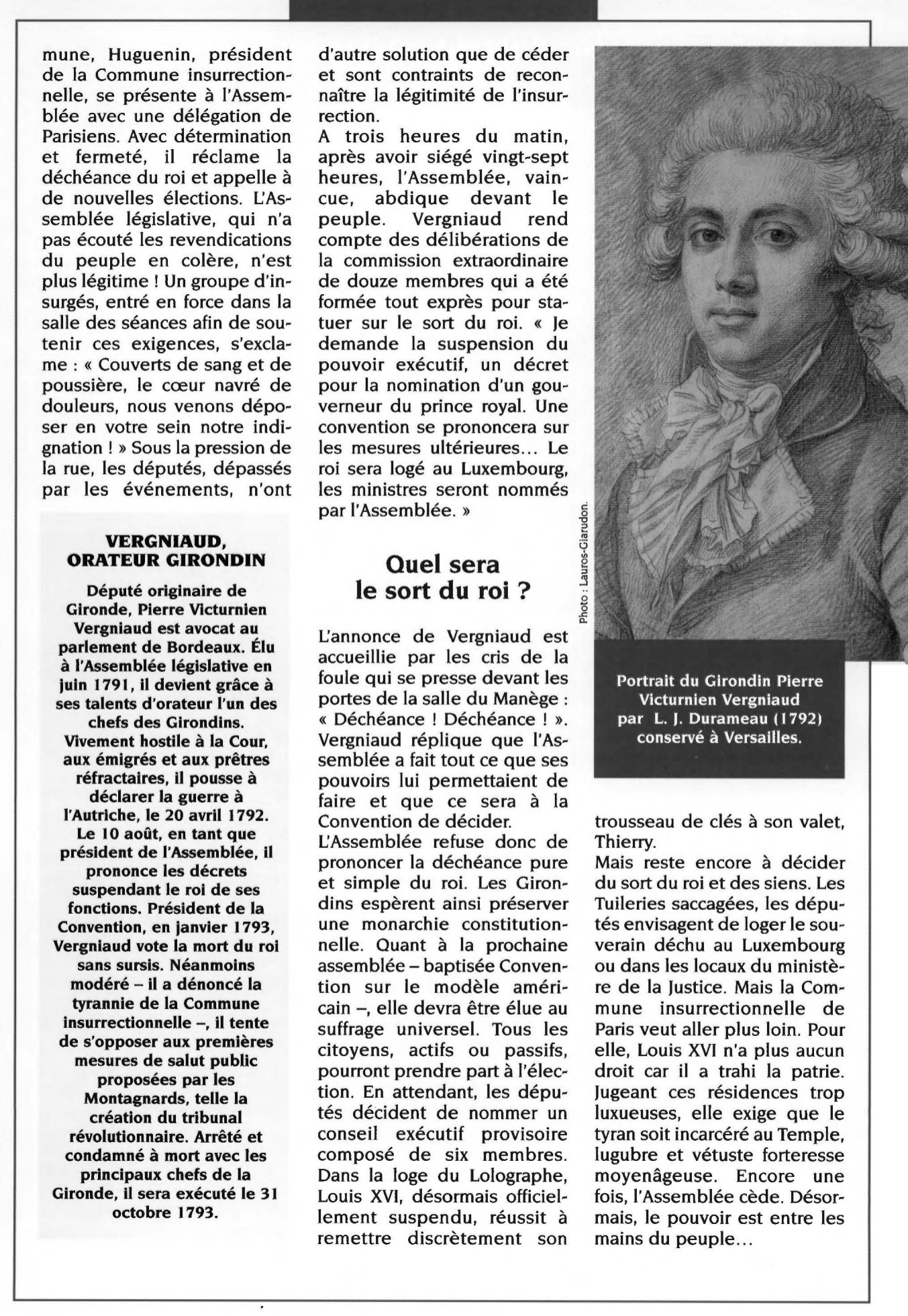 Prévisualisation du document Le roi Louis XVI est suspendu