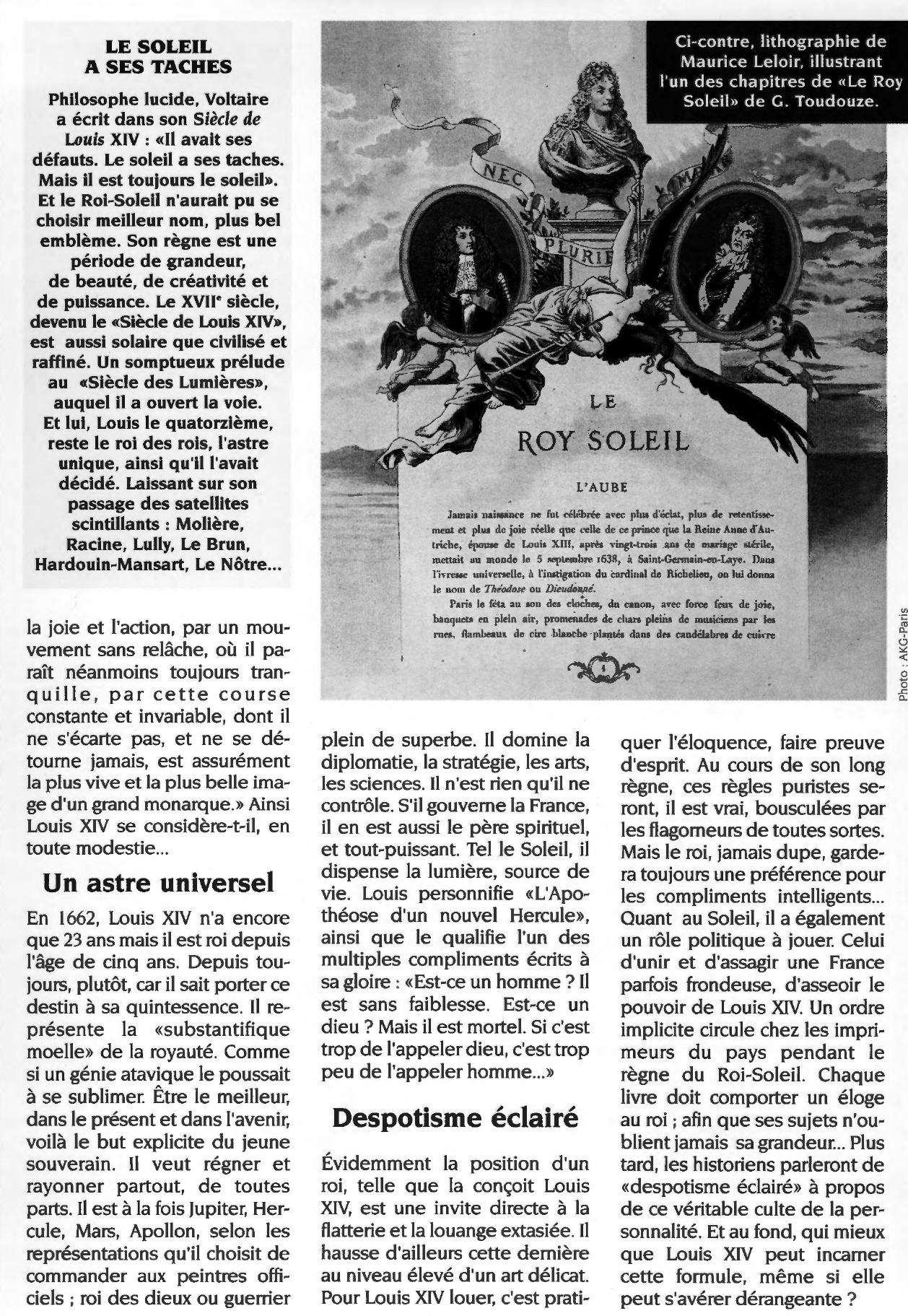 Prévisualisation du document Le Roi Soleil