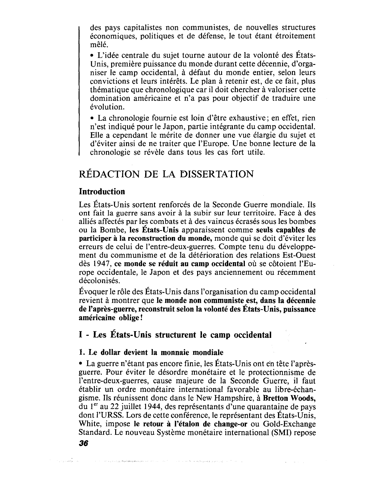 Prévisualisation du document Le rôle des États-Unis dans l'organisation du camp occidental (1945-1955)