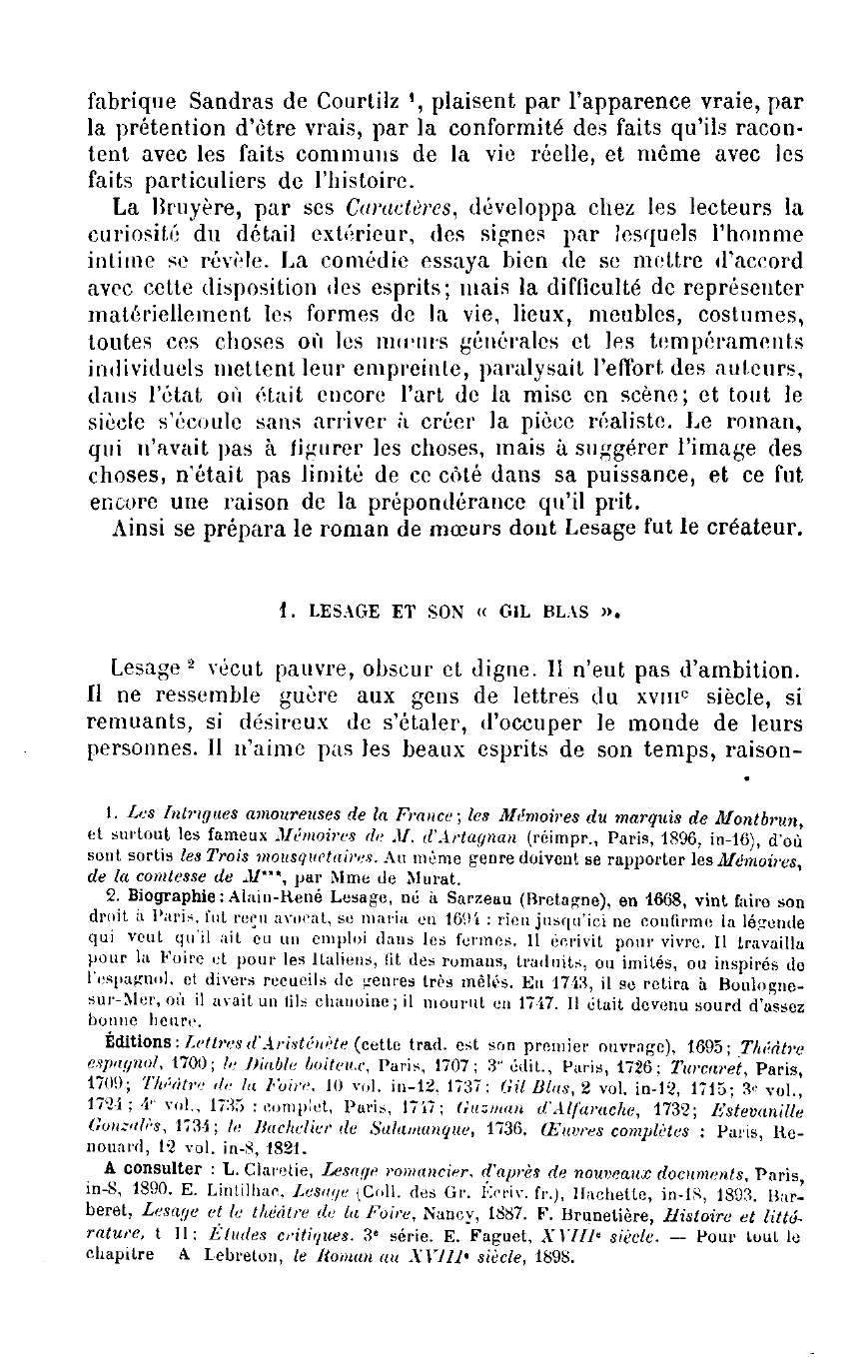 Prévisualisation du document LE ROMAN AU XVIIIe SIECLE