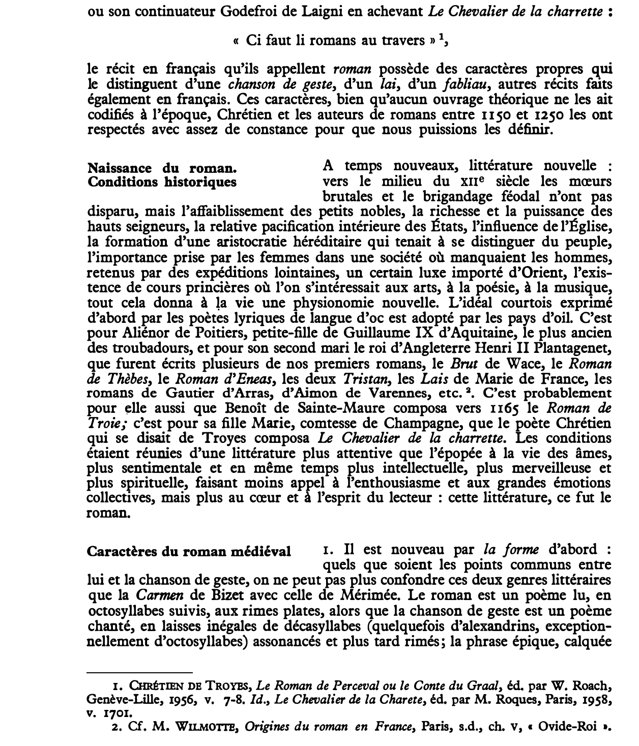 Prévisualisation du document LE ROMAN AUX XIIe ET XIIIe SIÈCLES