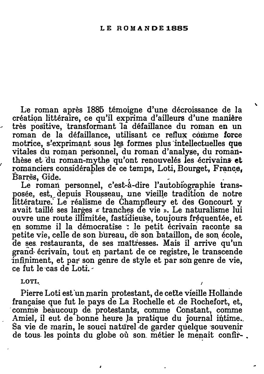 Prévisualisation du document LE ROMAN DE 1885