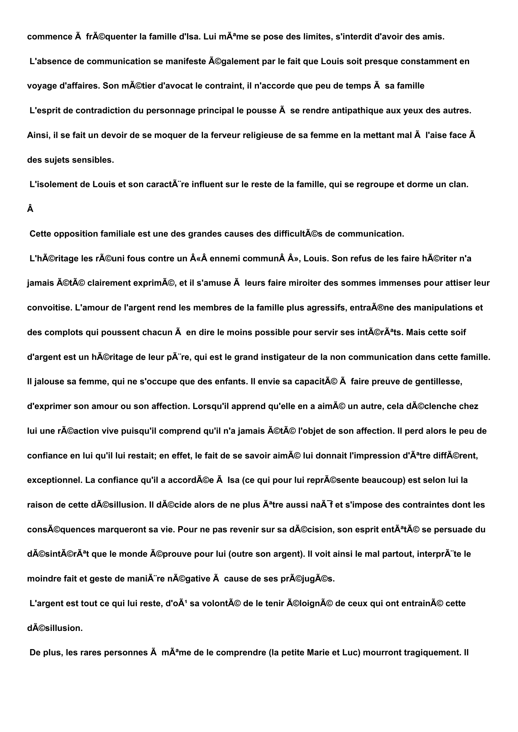 Prévisualisation du document Le roman de François Mauriac, Le nœud de vipères, raconte à travers une lettre l’histoire de Louis, un homme dont le but est de déshériter ses enfants pour ne pas qu’ils touchent un héritage à sa mort.