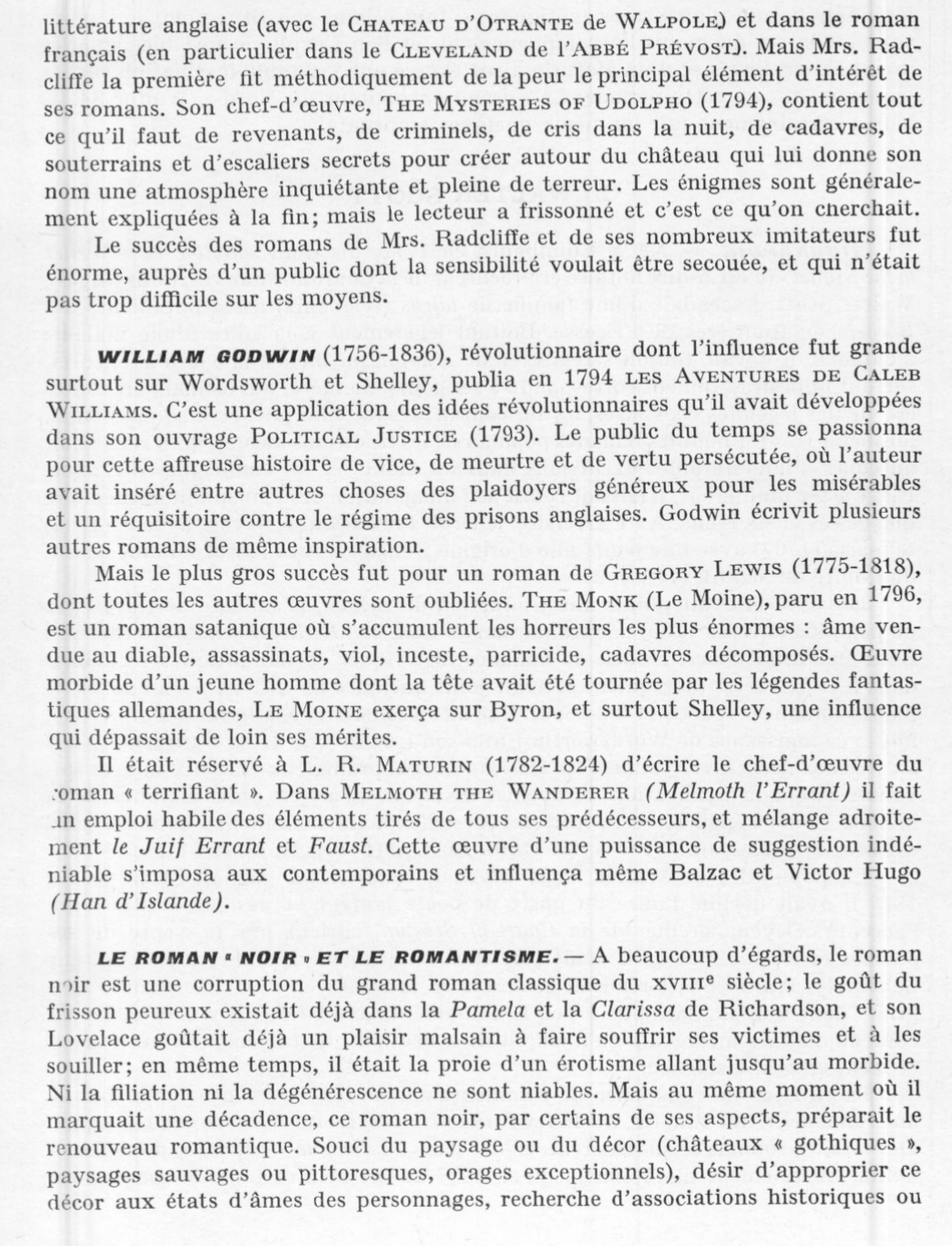 Prévisualisation du document LE ROMAN DE LA PERIODE REVOLUTIONNAIRE ET ROMANTIQUE