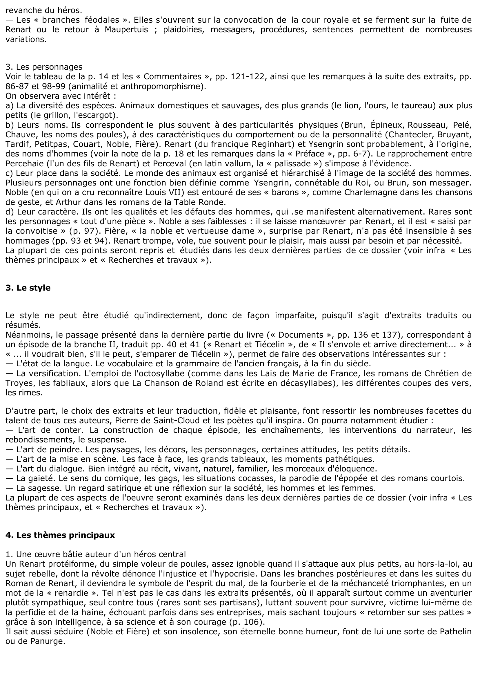 Prévisualisation du document Le Roman de Renart (Résumé & Analyse)