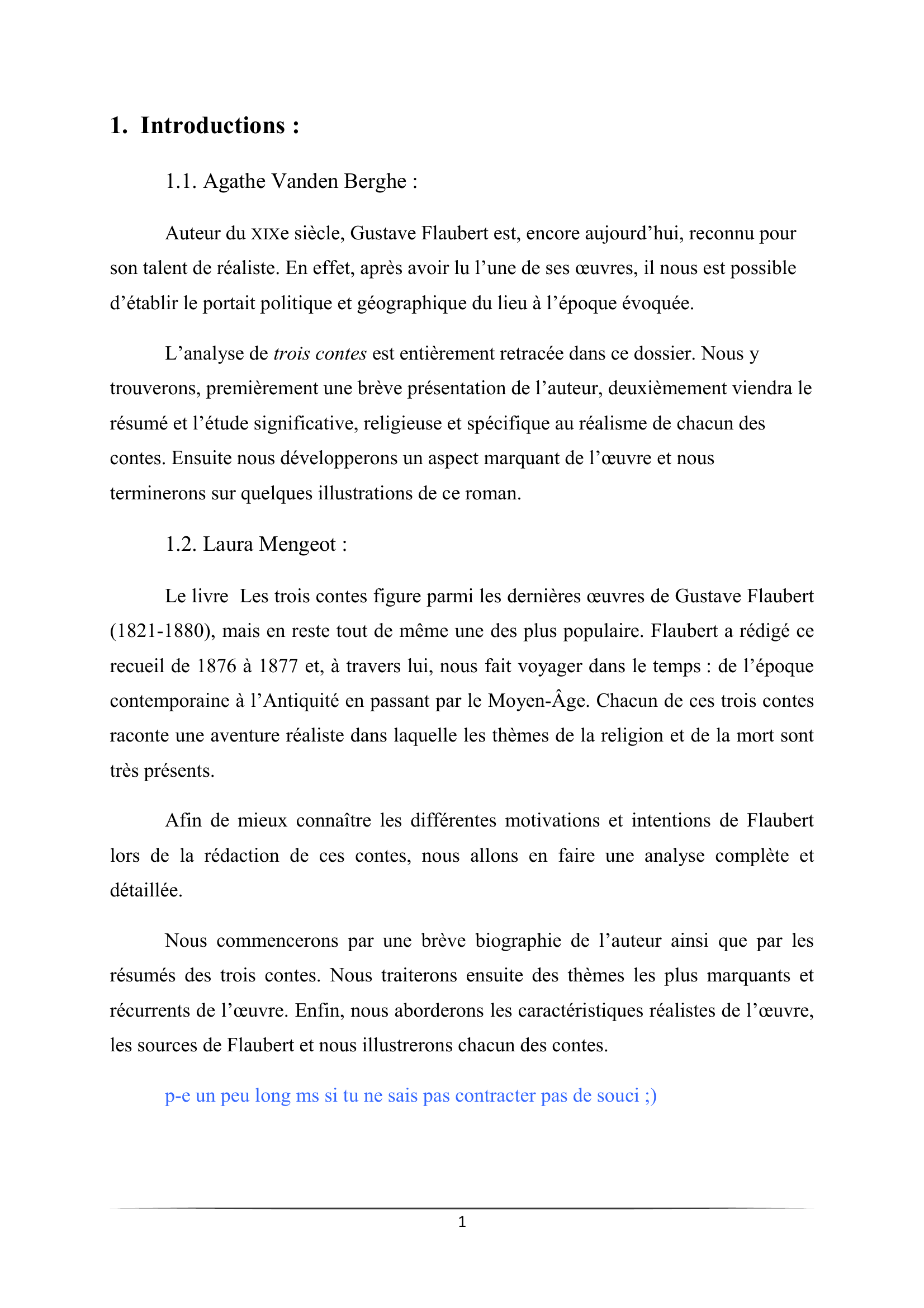 Prévisualisation du document Le roman du XIXe siècle : Trois contes – Gustave Flaubert