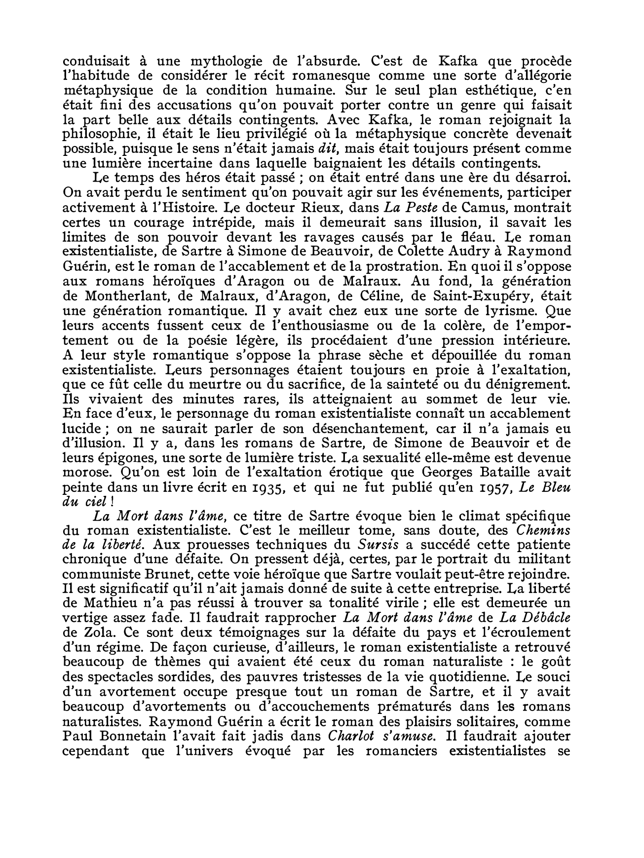 Prévisualisation du document Le roman existentialiste