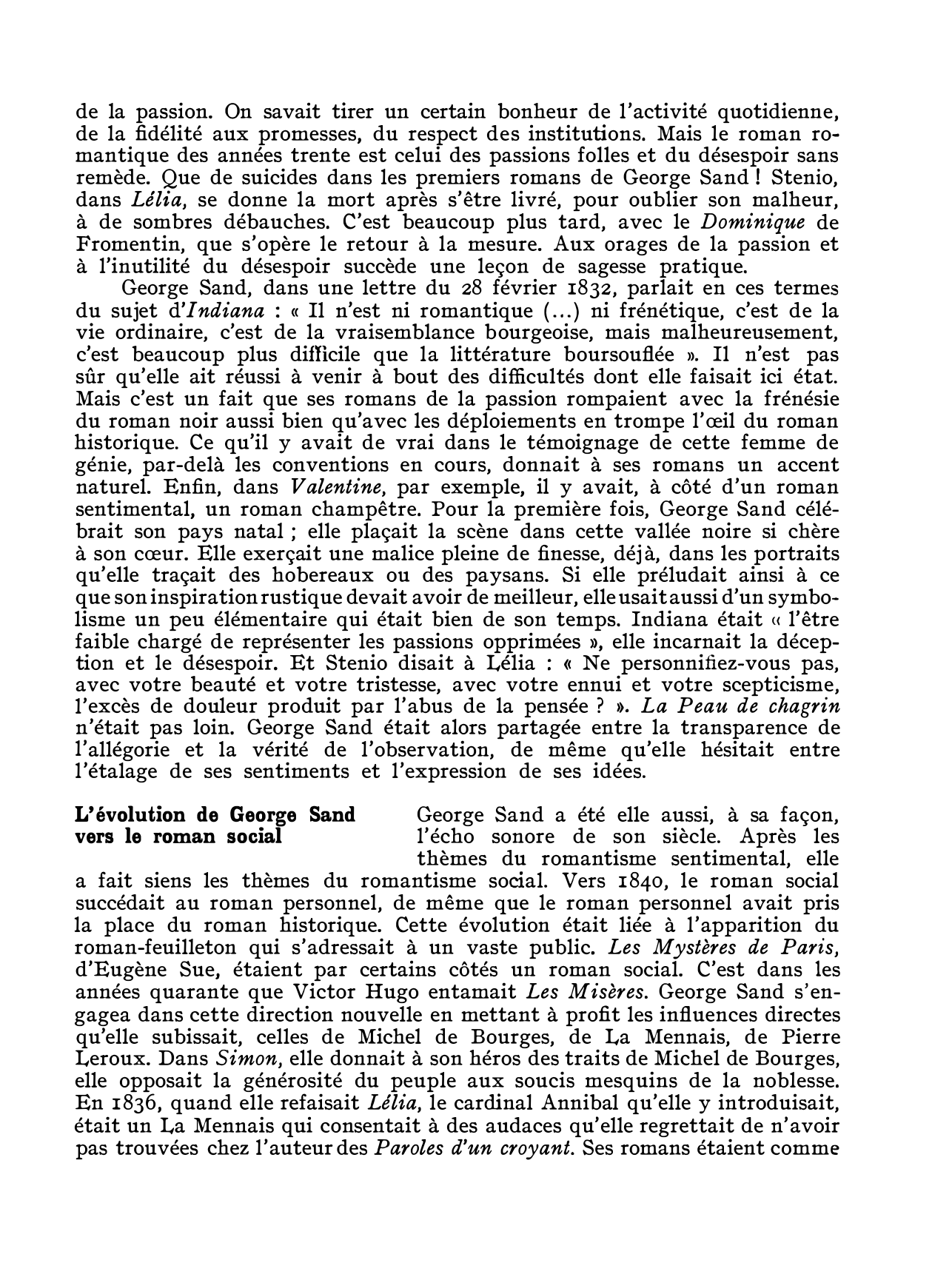 Prévisualisation du document Le roman idéaliste de George Sand