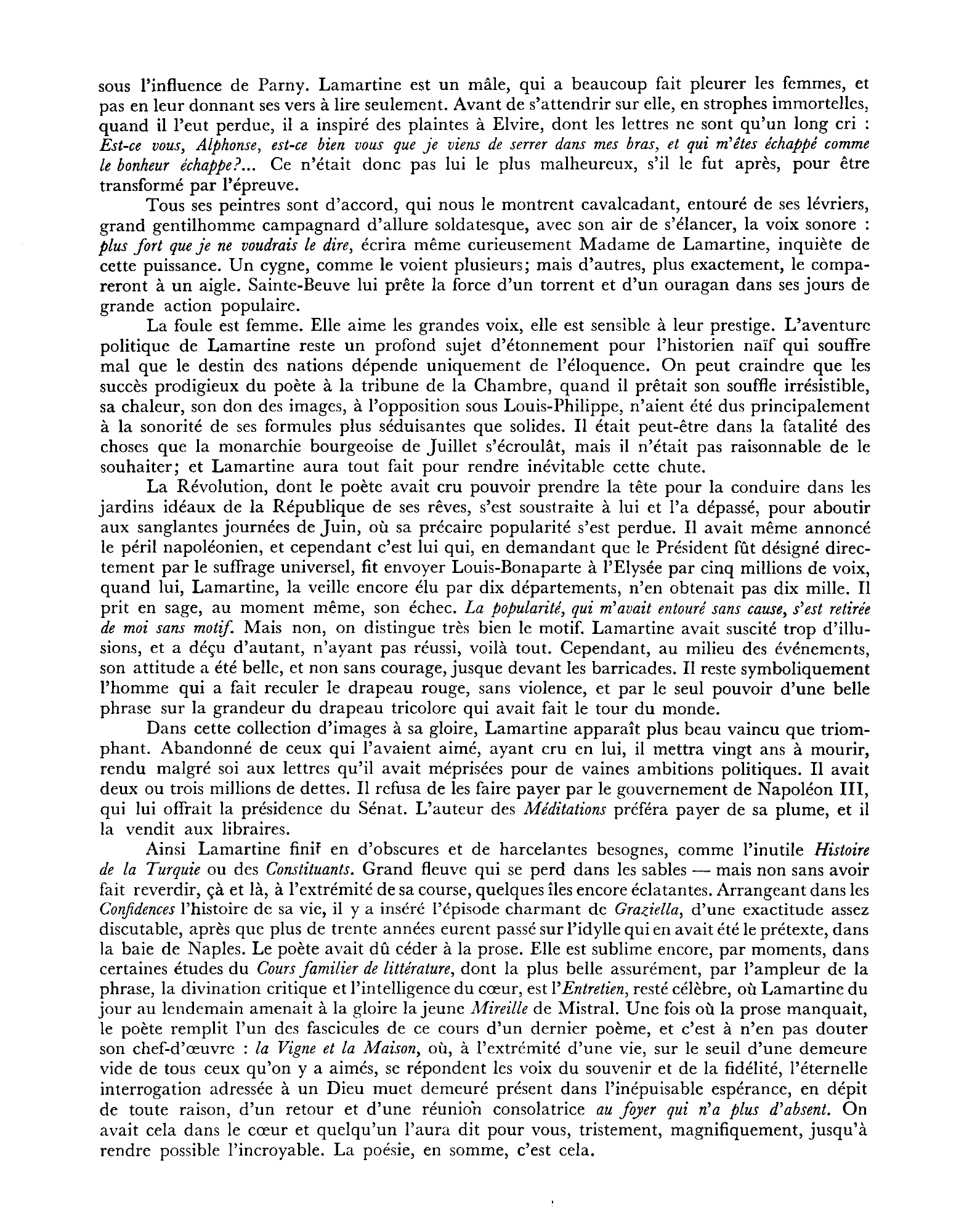 Prévisualisation du document Le romantisme de Lamartine.