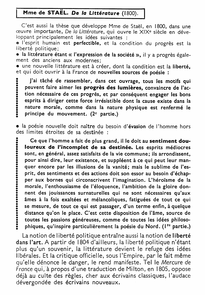 Prévisualisation du document LE ROMANTISME : UNE LITTÉRATURE NOUVELLE