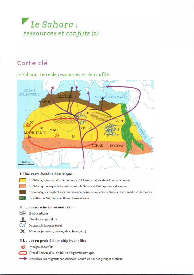 Prévisualisation du document Le Sahara :
ressources et conflits (2)